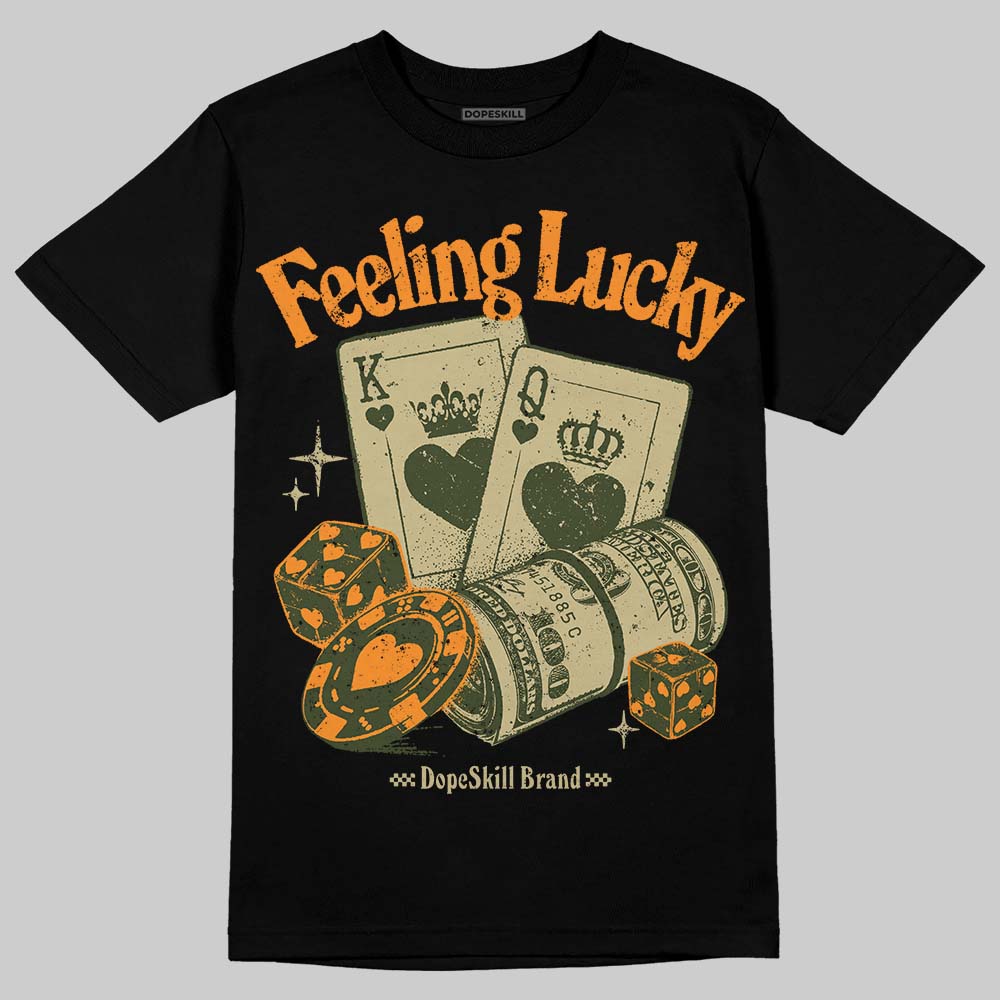 Olive Collection superstreetwear T-Shirt Feeling Lucky Graphic