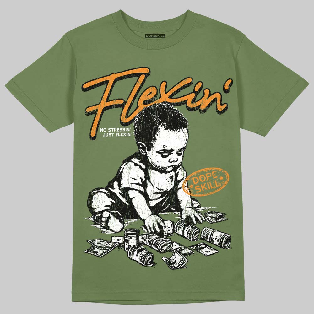 Olive 5s superstreetwear T-Shirt Flexin' Graphic
