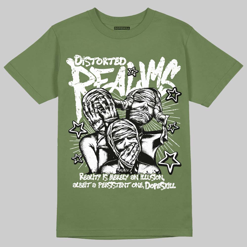 Olive Collection superstreetwear T-Shirt Distorted Realms Graphic