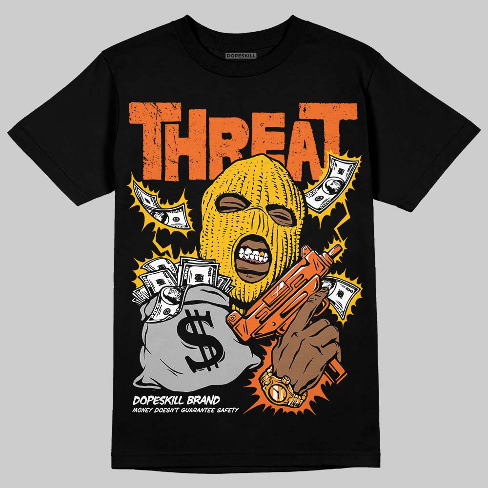 Orange Black White superstreetwear T-Shirt Under Threat Graphic
