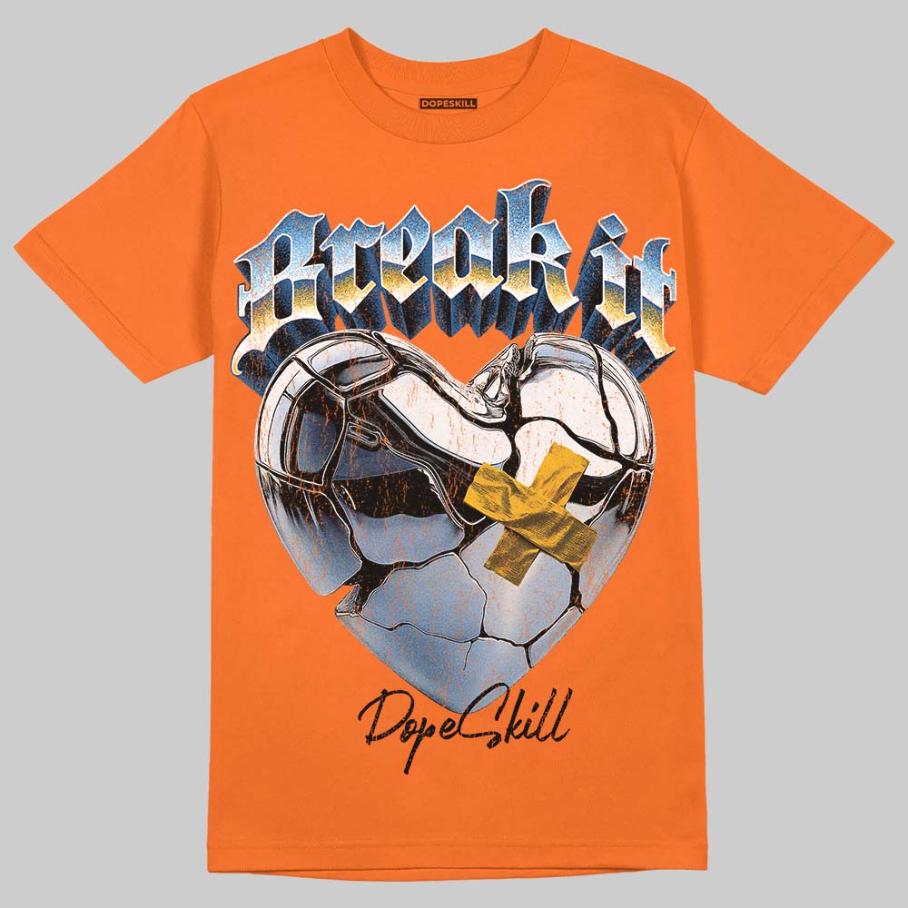Orange Black White superstreetwear T-Shirt Break It Graphic