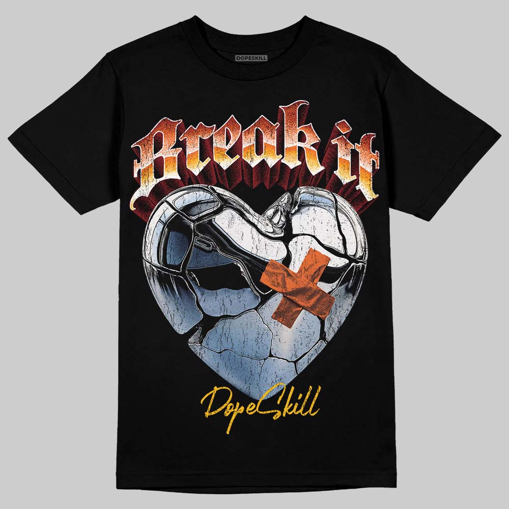 Orange Black White superstreetwear T-Shirt Break It Graphic