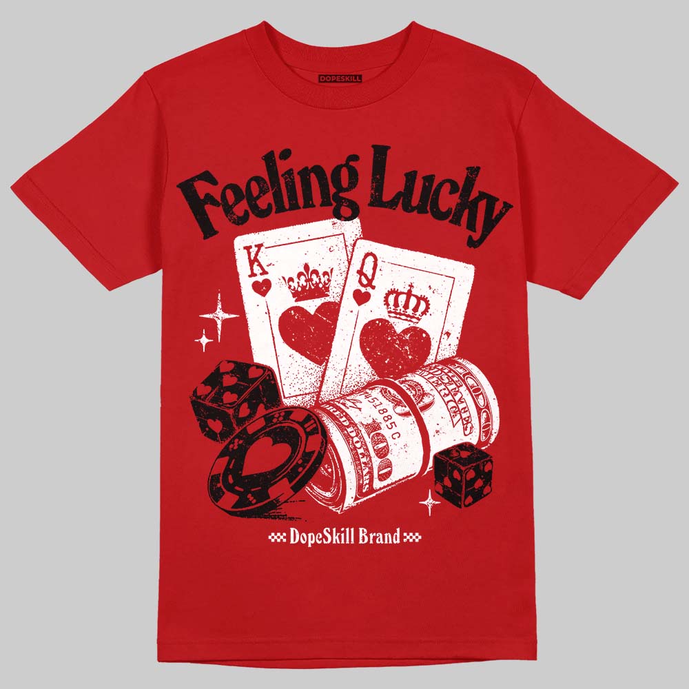 Red Collection superstreetwear T-Shirt Feeling Lucky Graphic