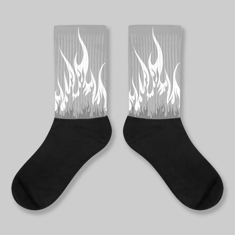 FIRE Sublimated Socks Match AJ 12 Stealth