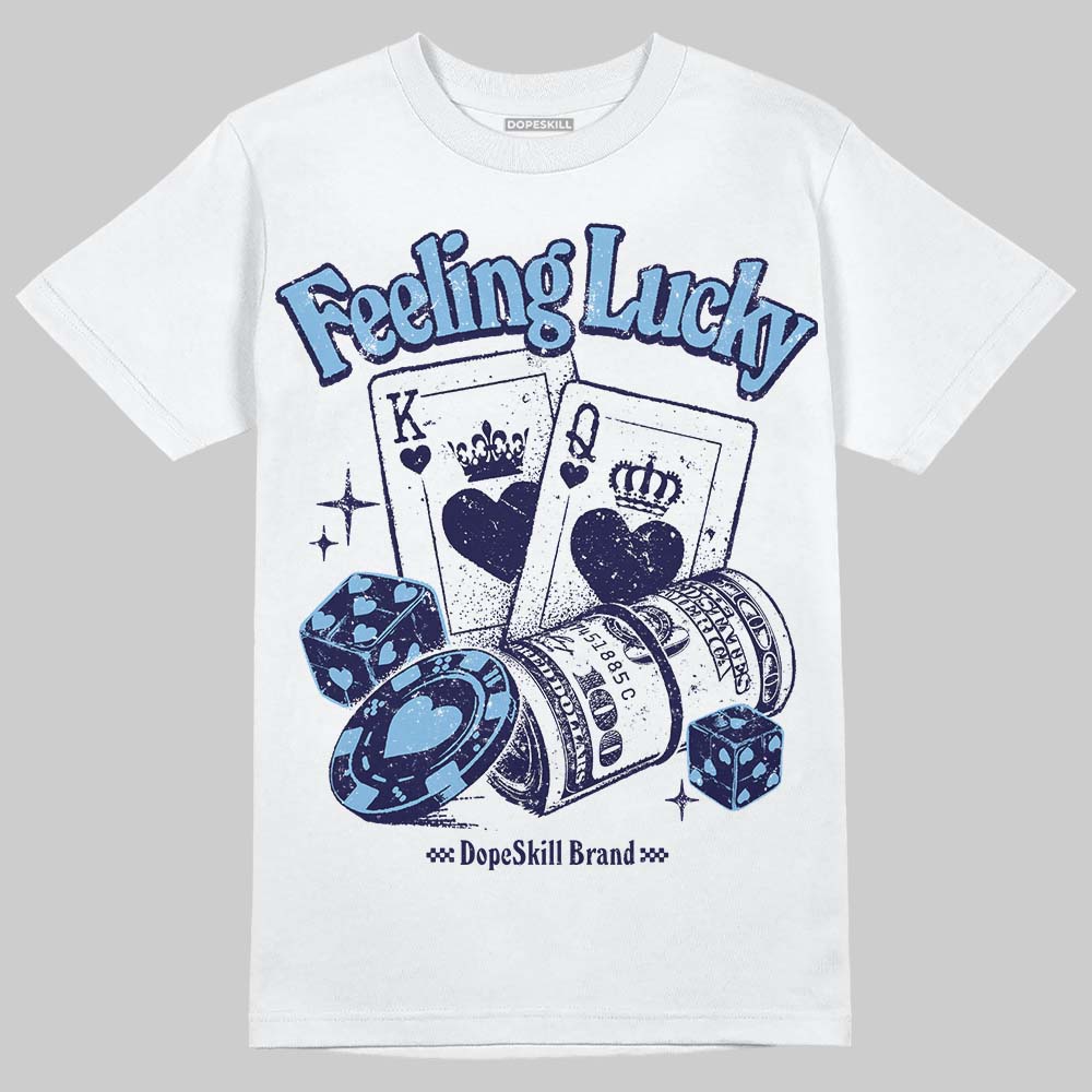 University Blue Collection superstreetwear T-Shirt Feeling Lucky Graphic