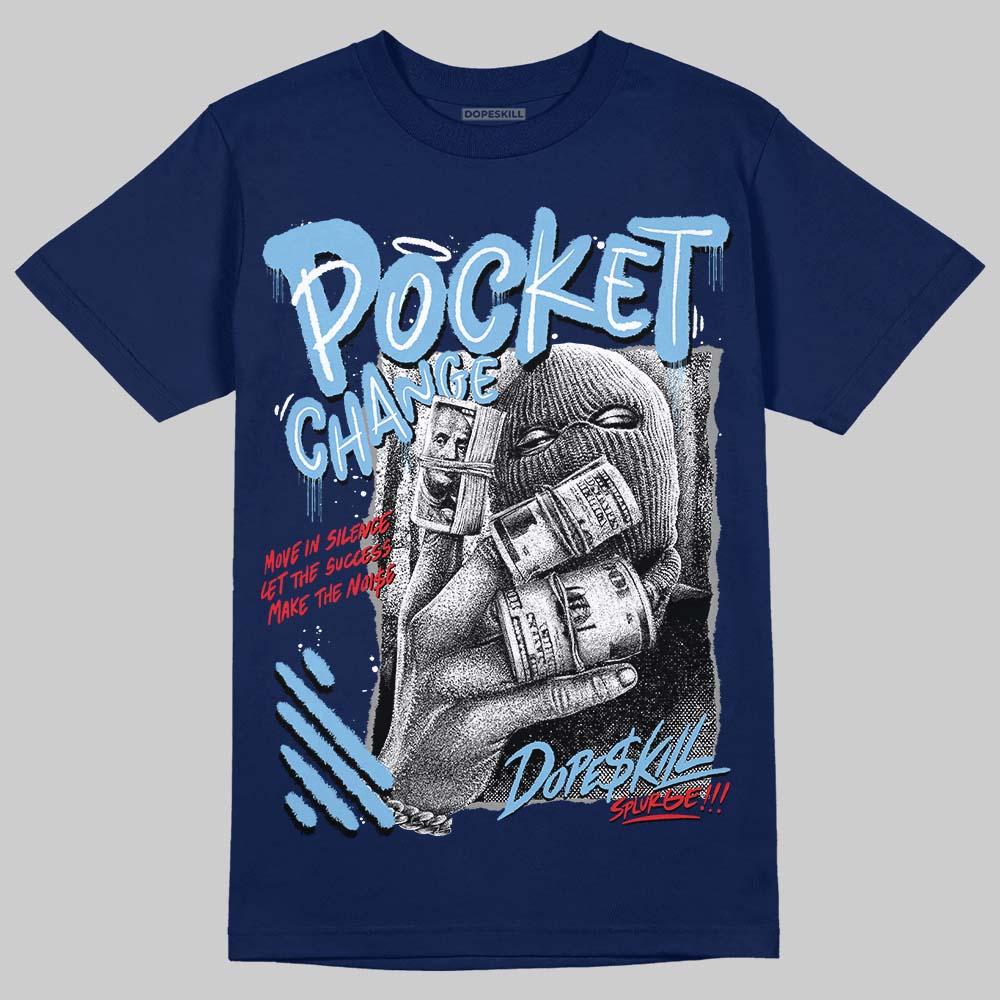 University Blue Collection superstreetwear T-Shirt Pocket Change Graphic