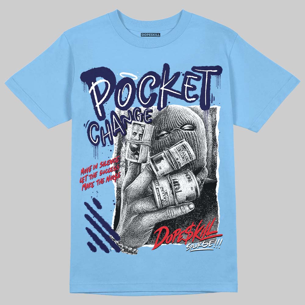 University Blue Collection superstreetwear T-Shirt Pocket Change Graphic