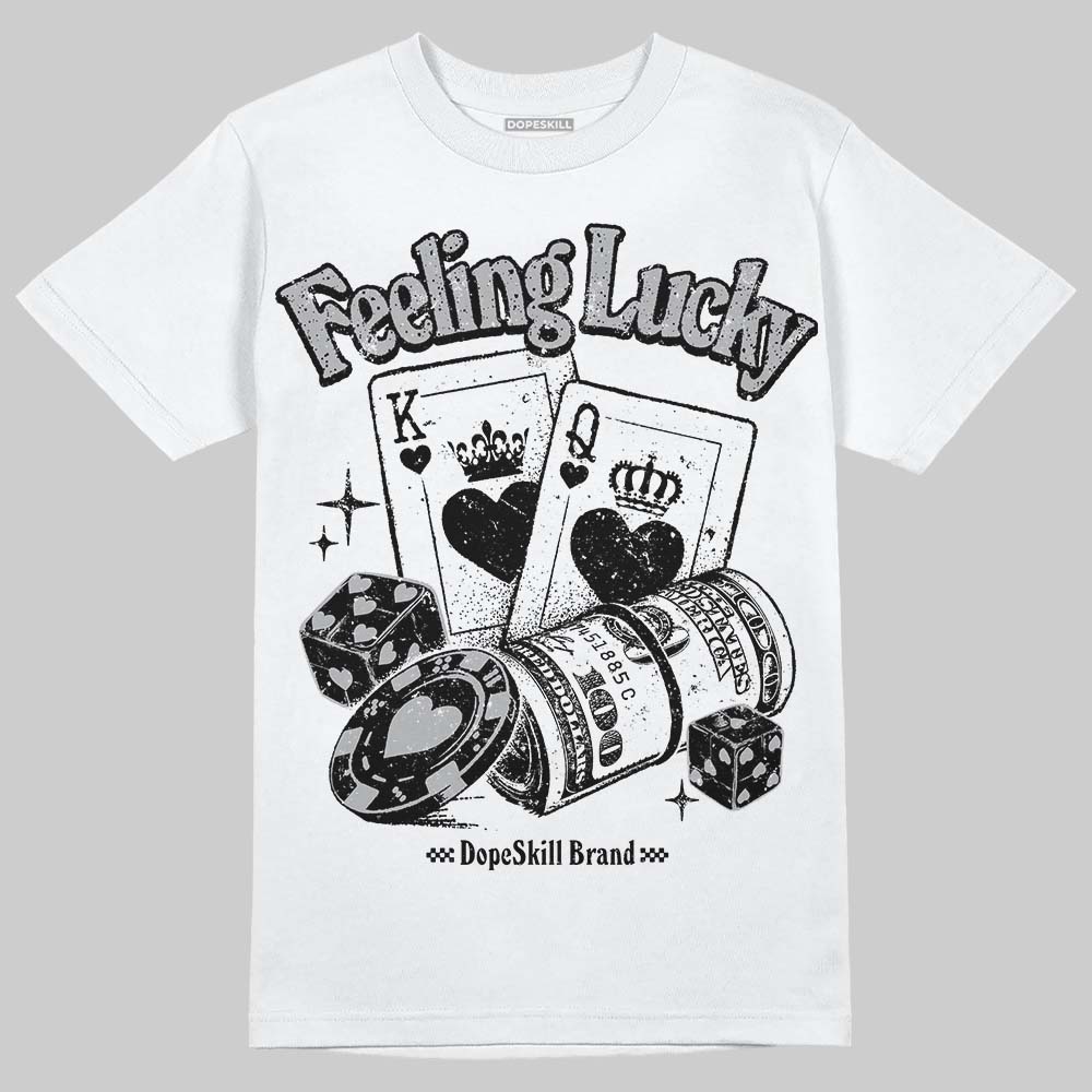 White Cement 4s superstreetwear T-Shirt Feeling Lucky Graphic