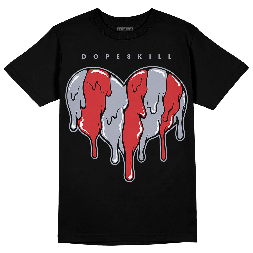 Bred Reimagined 4s superstreetwear T-Shirt Slime Drip Heart Graphic