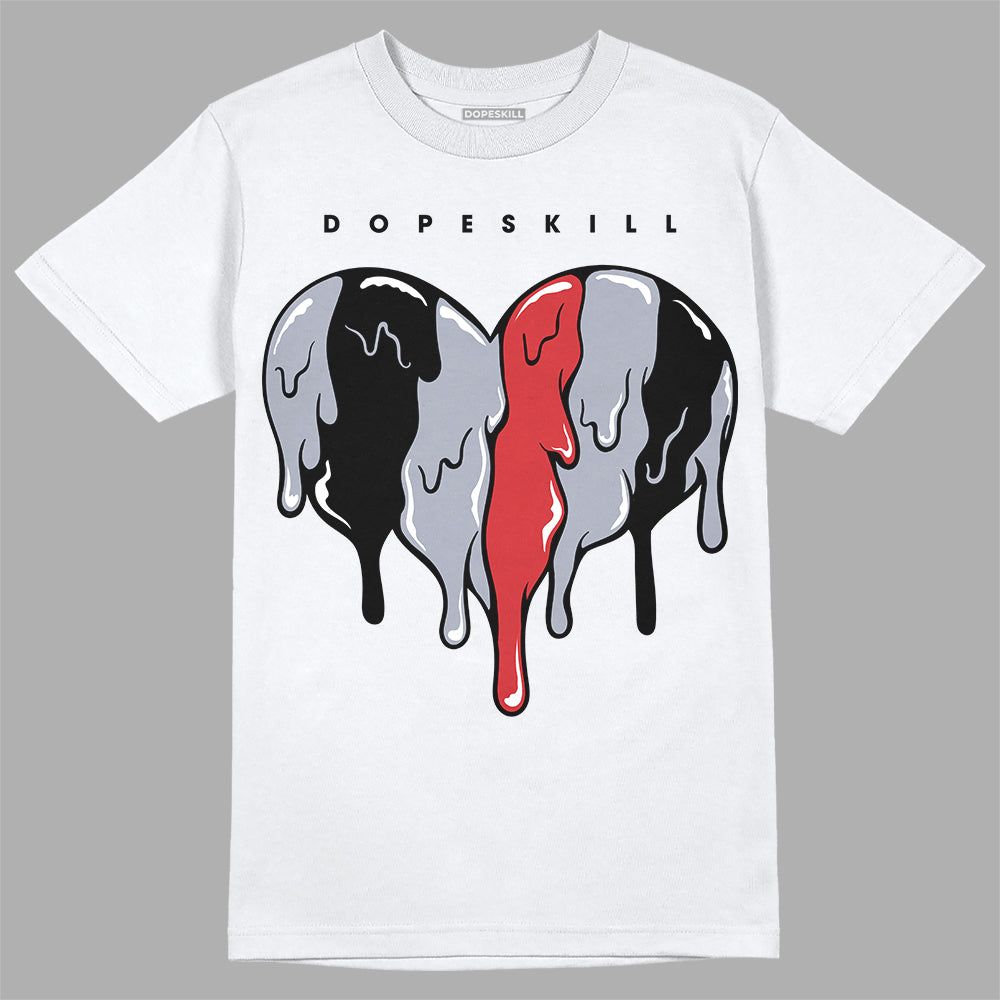 Bred Reimagined 4s superstreetwear T-Shirt Slime Drip Heart Graphic