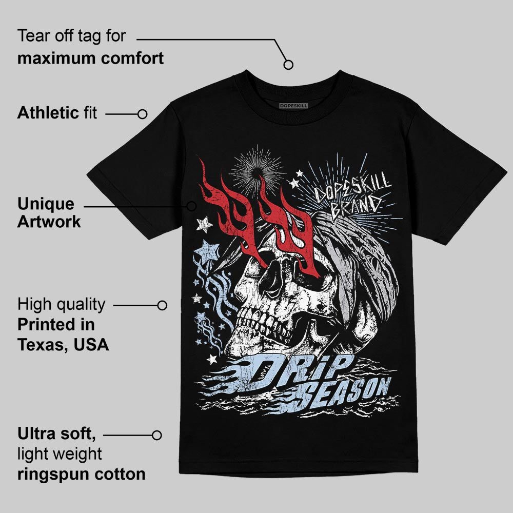 Black Metallic Reimagined 5s superstreetwear T-Shirt Drip Season Graphic