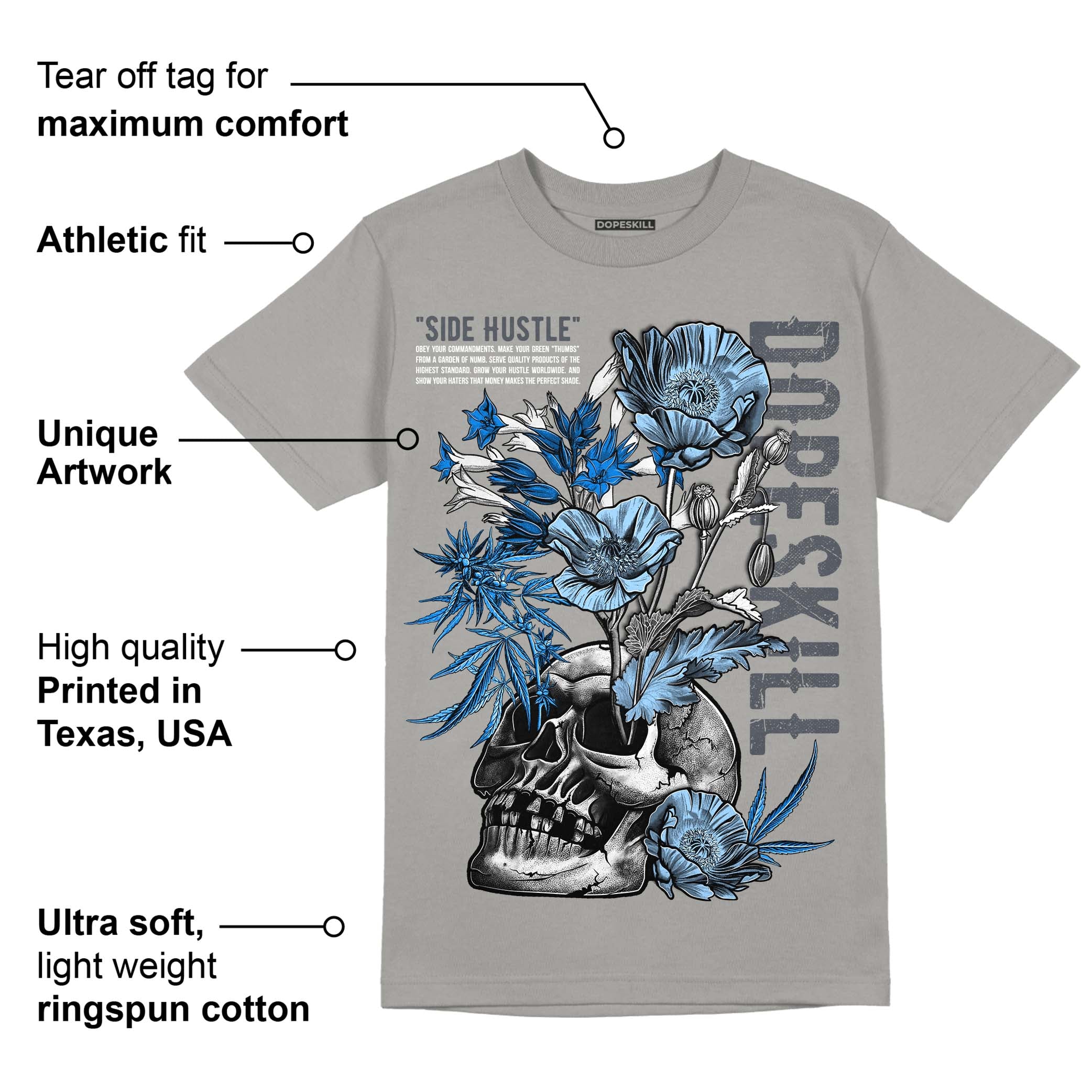 Cool Grey 11s superstreetwear Grey T-shirt Side Hustle Graphic