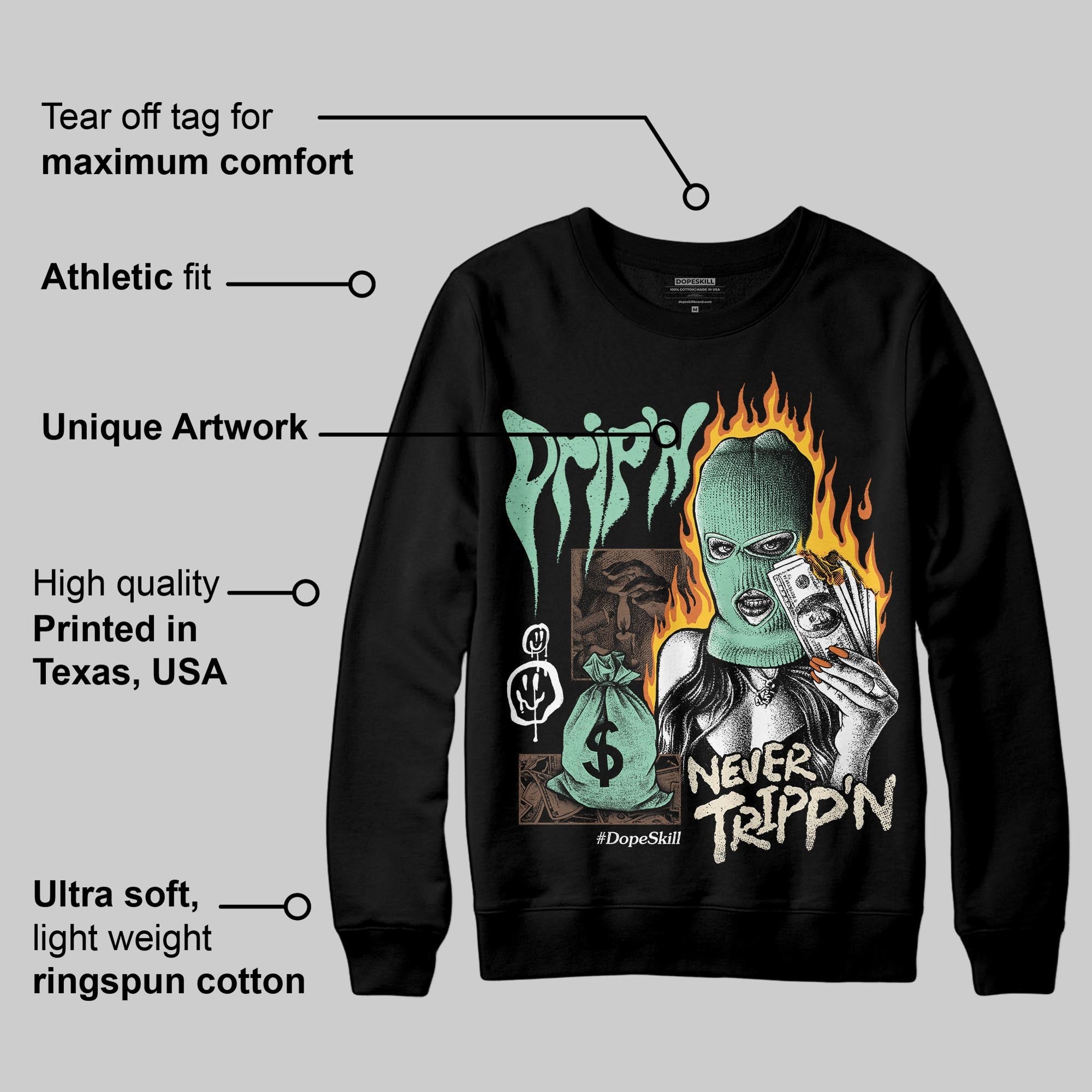 SB Dunk ¡°Rodeo¡± superstreetwear Sweatshirt Drip'n Never Tripp'n Graphic