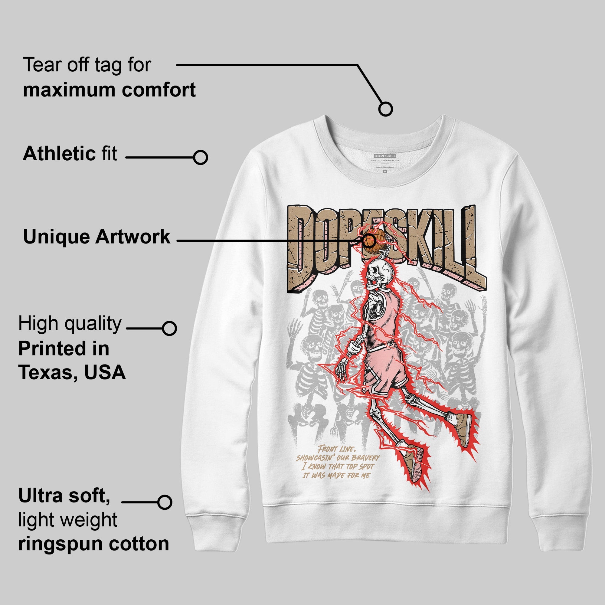 AIR FORCE 1 LINEN superstreetwear Sweatshirt Thunder Dunk Graphic