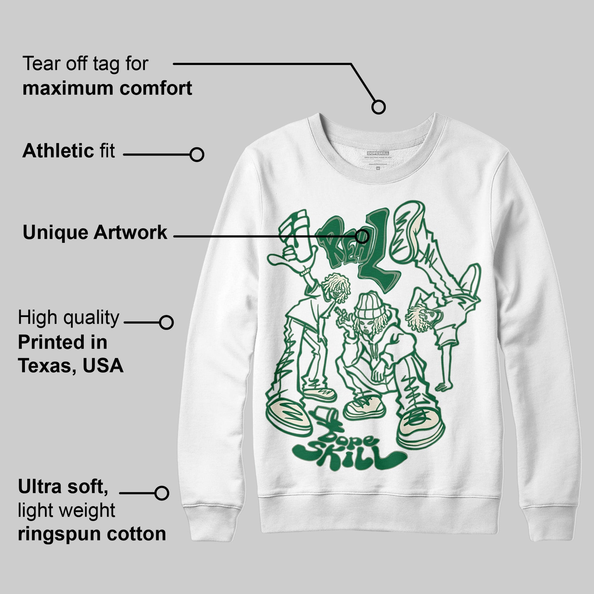 Pine Green 13s superstreetwear Sweatshirt Real Y2K Players Graphic