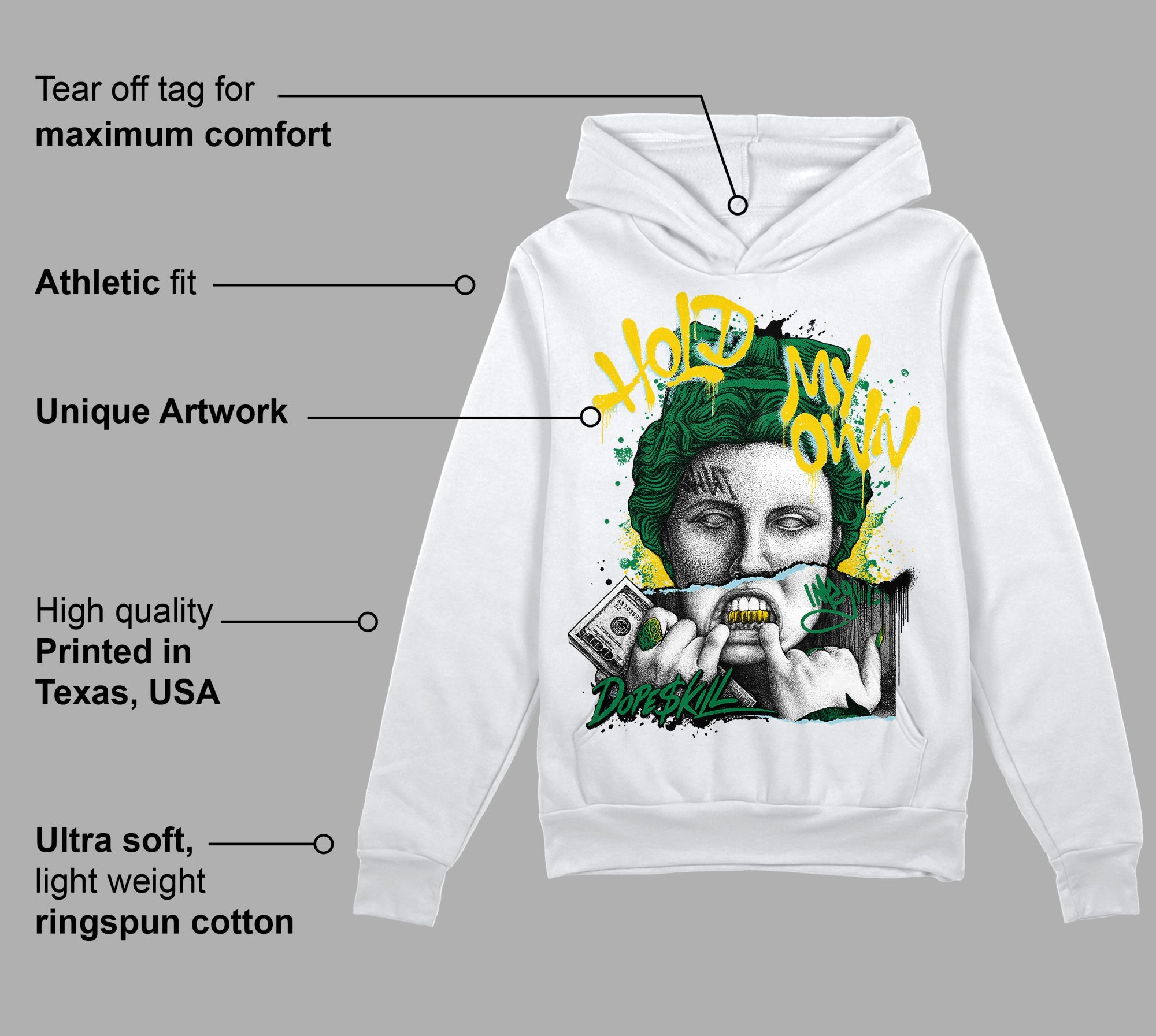 Lucky Green 5s superstreetwear Hoodie Sweatshirt Hold My Own Graphic