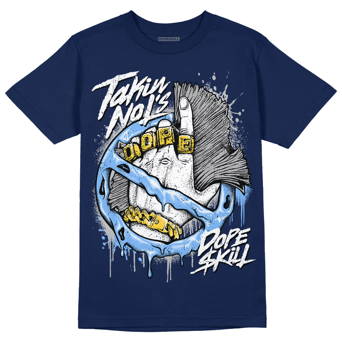 Midnight Navy 5s superstreetwear Navy T-Shirt Takin No L's Graphic