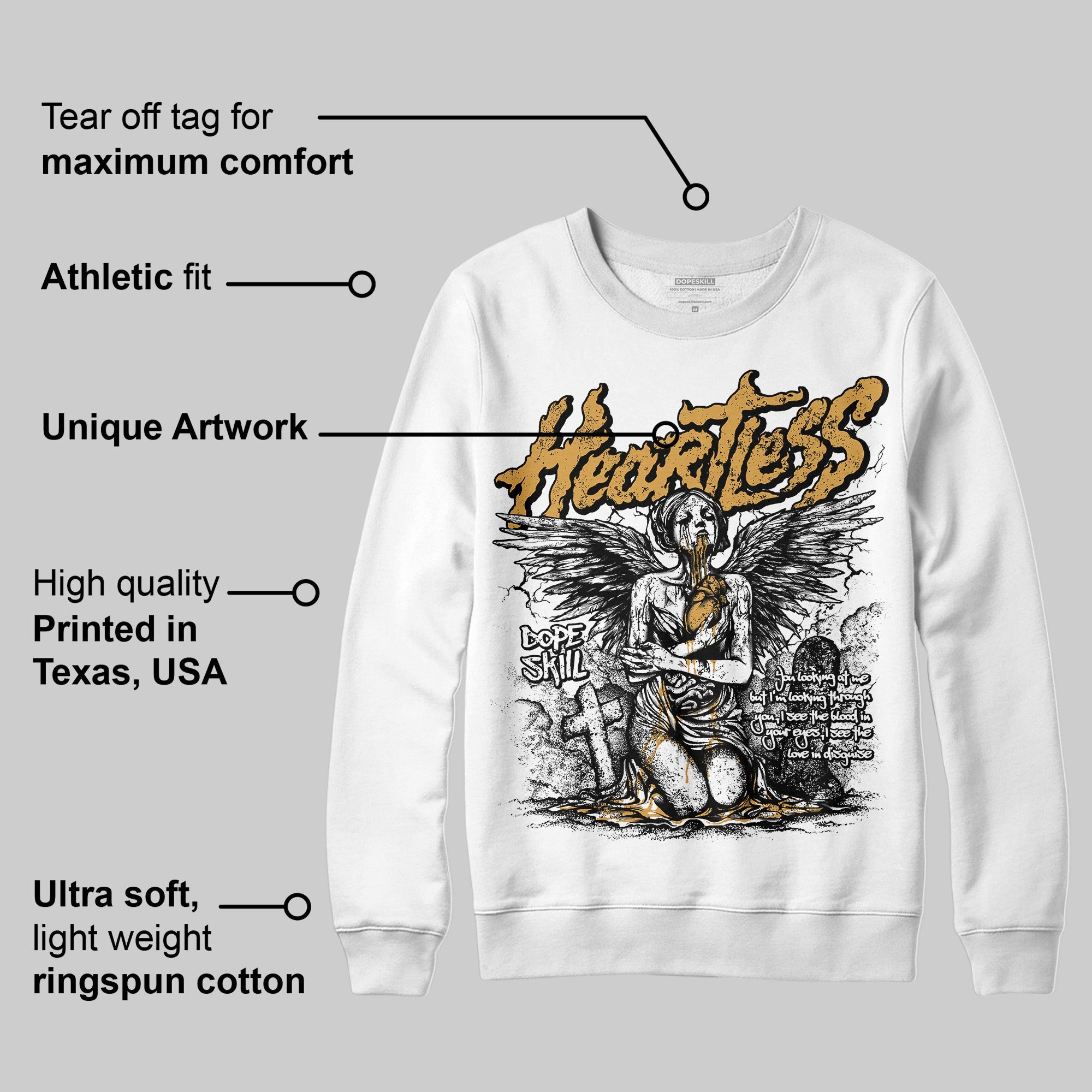 Gratitude 11s superstreetwear Sweatshirt Heartless Graphic