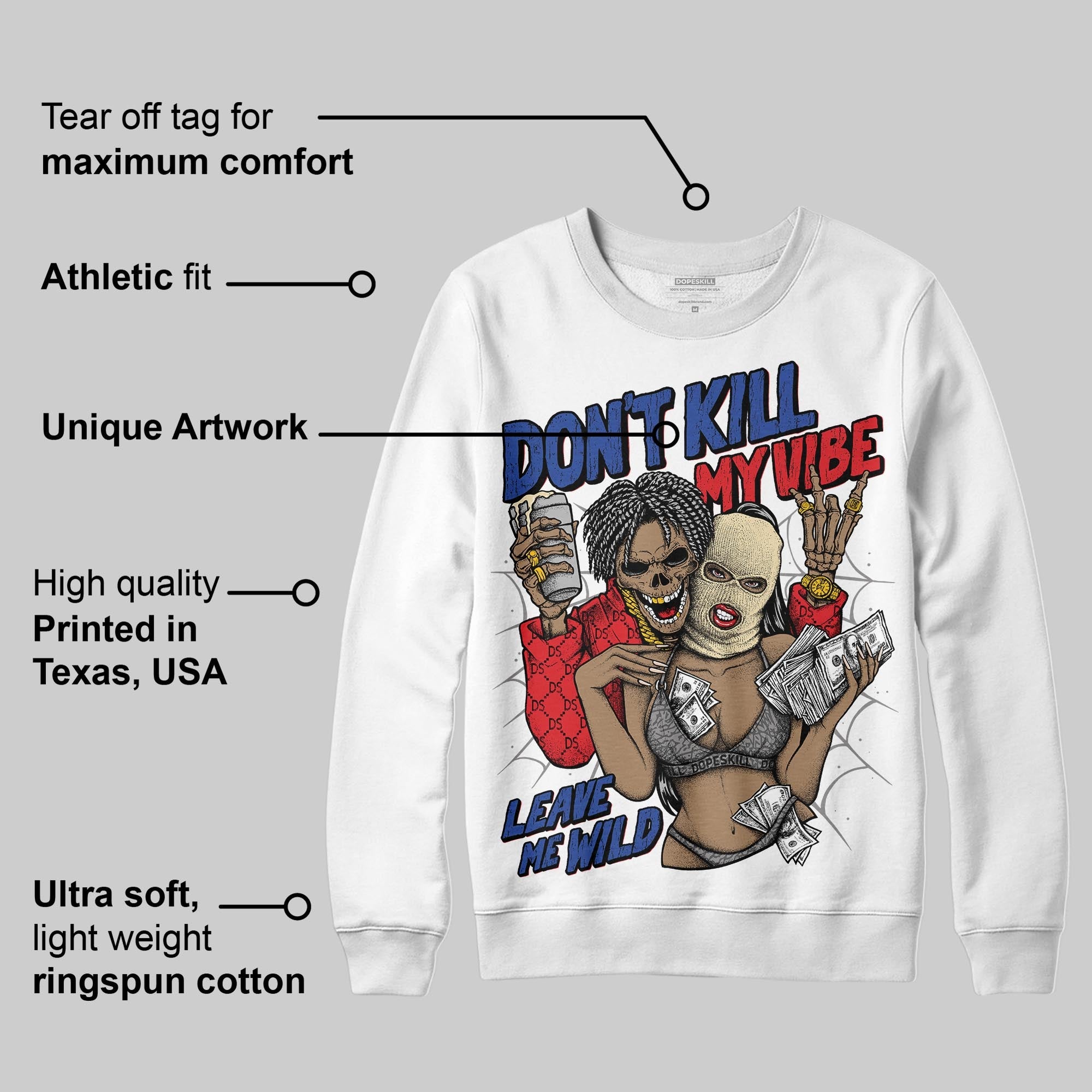 Seoul 2.0 3s superstreetwear Sweatshirt Don't Kill My Vibe Graphic