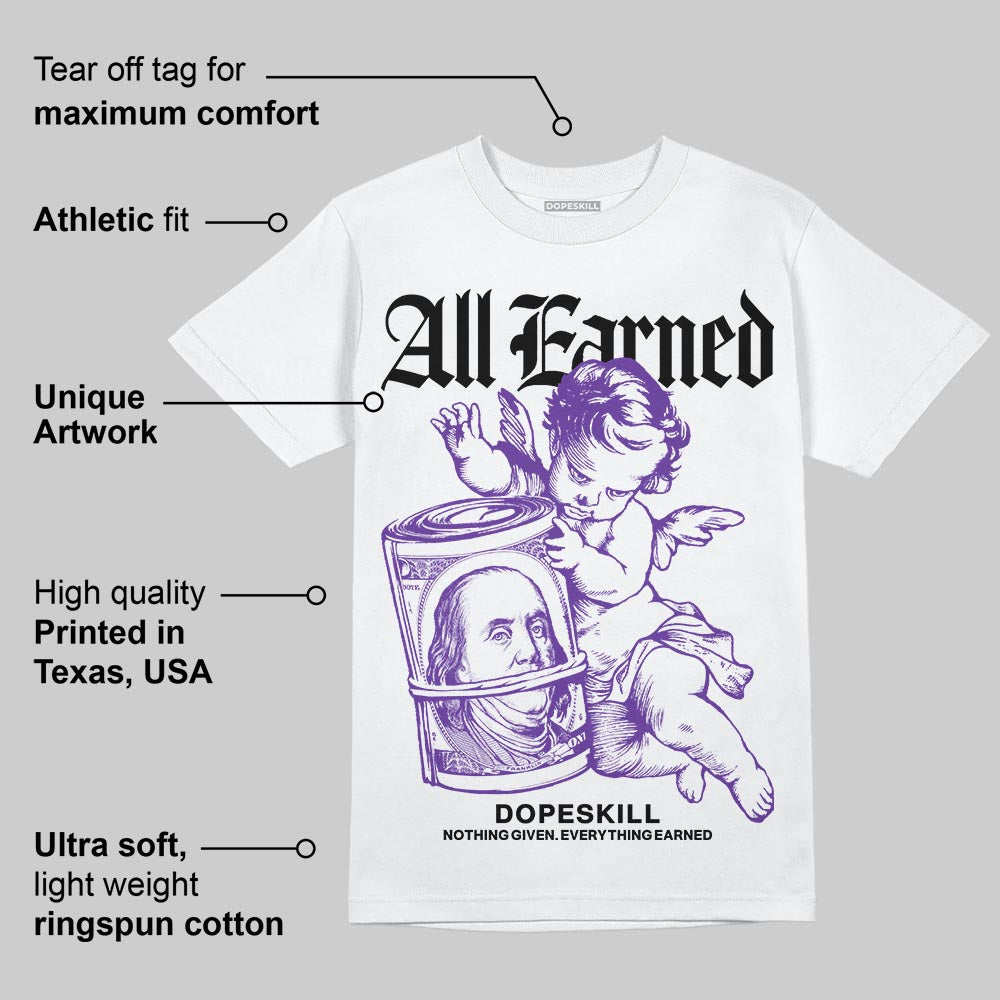 PURPLE Collection superstreetwear T-Shirt All Earned Graphic