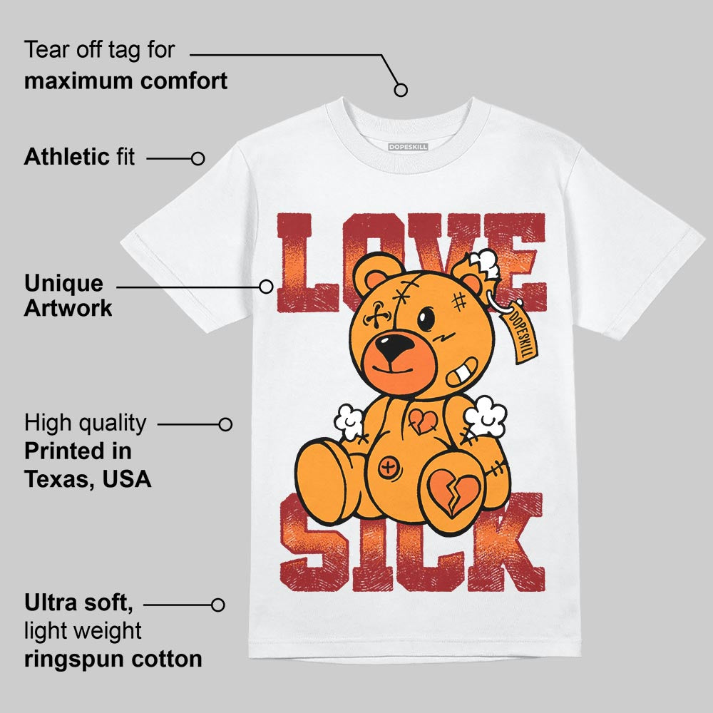 Orange Black White superstreetwear T-Shirt Love Sick Graphic