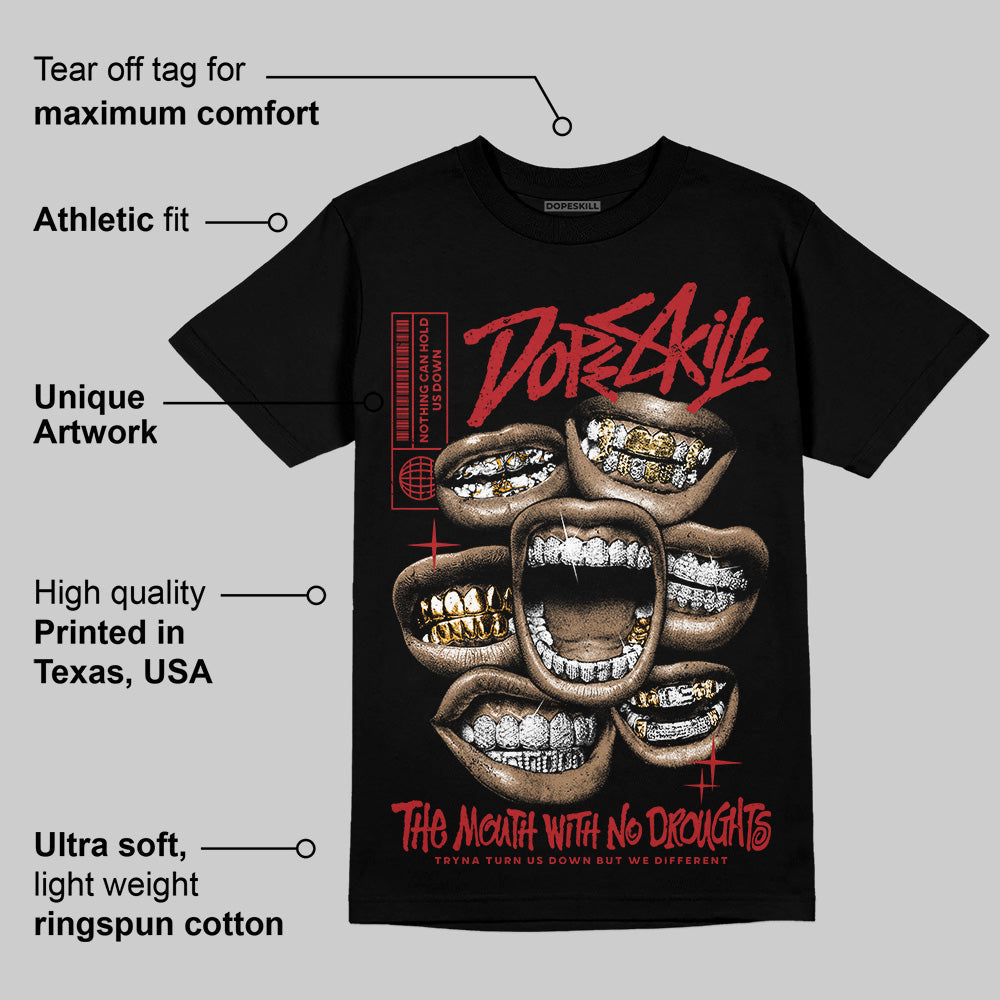 Flu Game 12s superstreetwear T-Shirt The Mouth With No Droughts Graphic