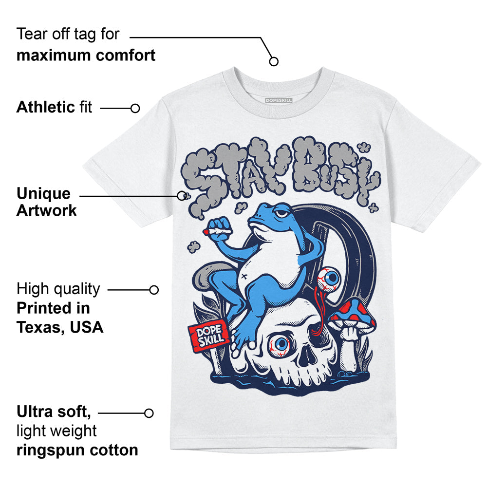 Midnight Navy 3s superstreetwear T-Shirt Stay Busy Graphic