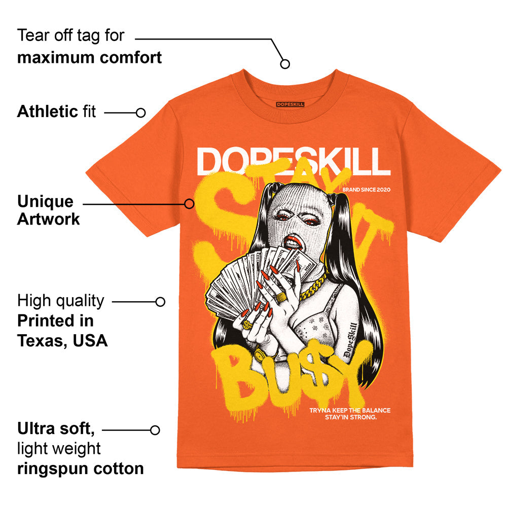Georgia Peach 3s superstreetwear Orange T-shirt Stay It Busy Graphic