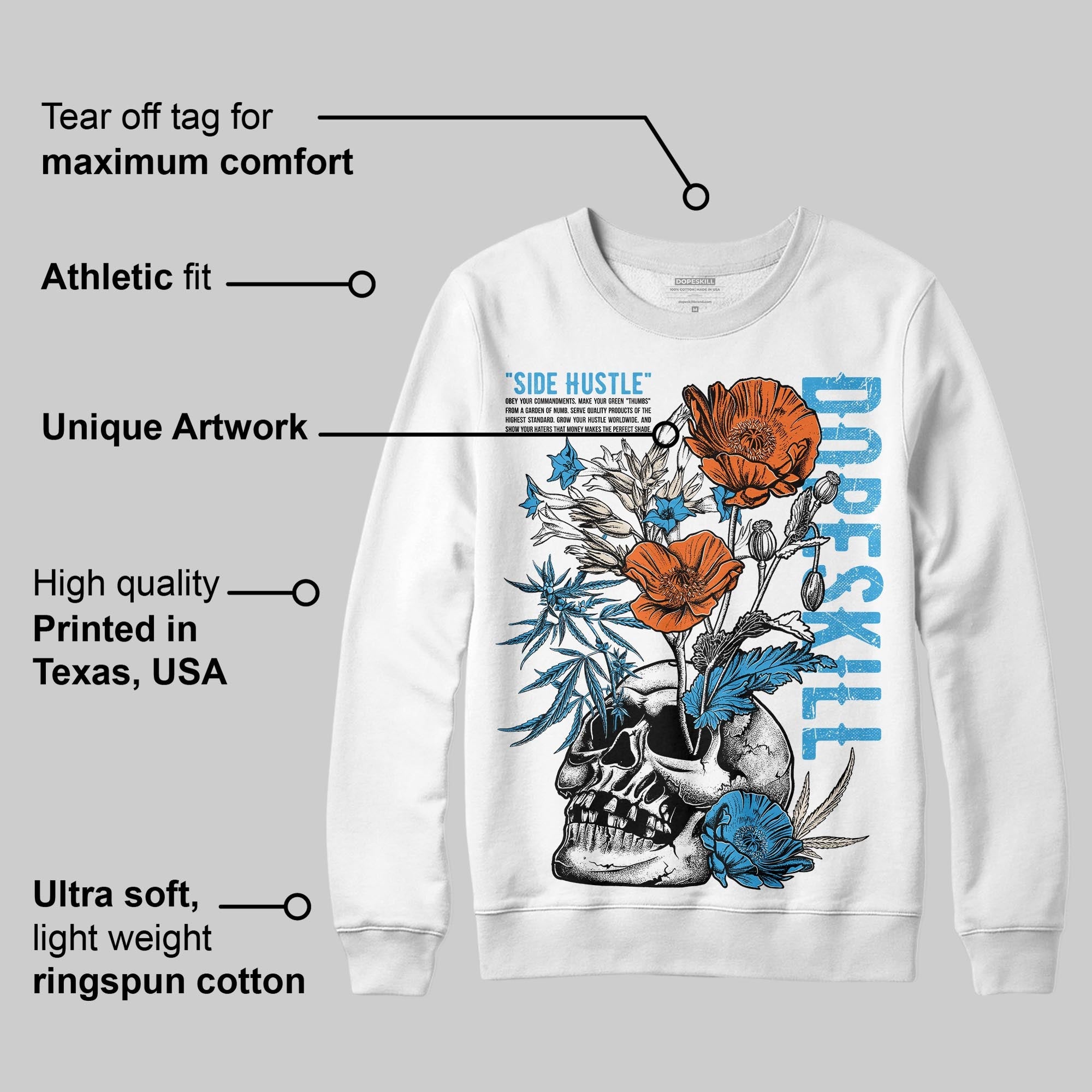 UNC Reimagined 1s superstreetwear Sweatshirt Side Hustle Graphic
