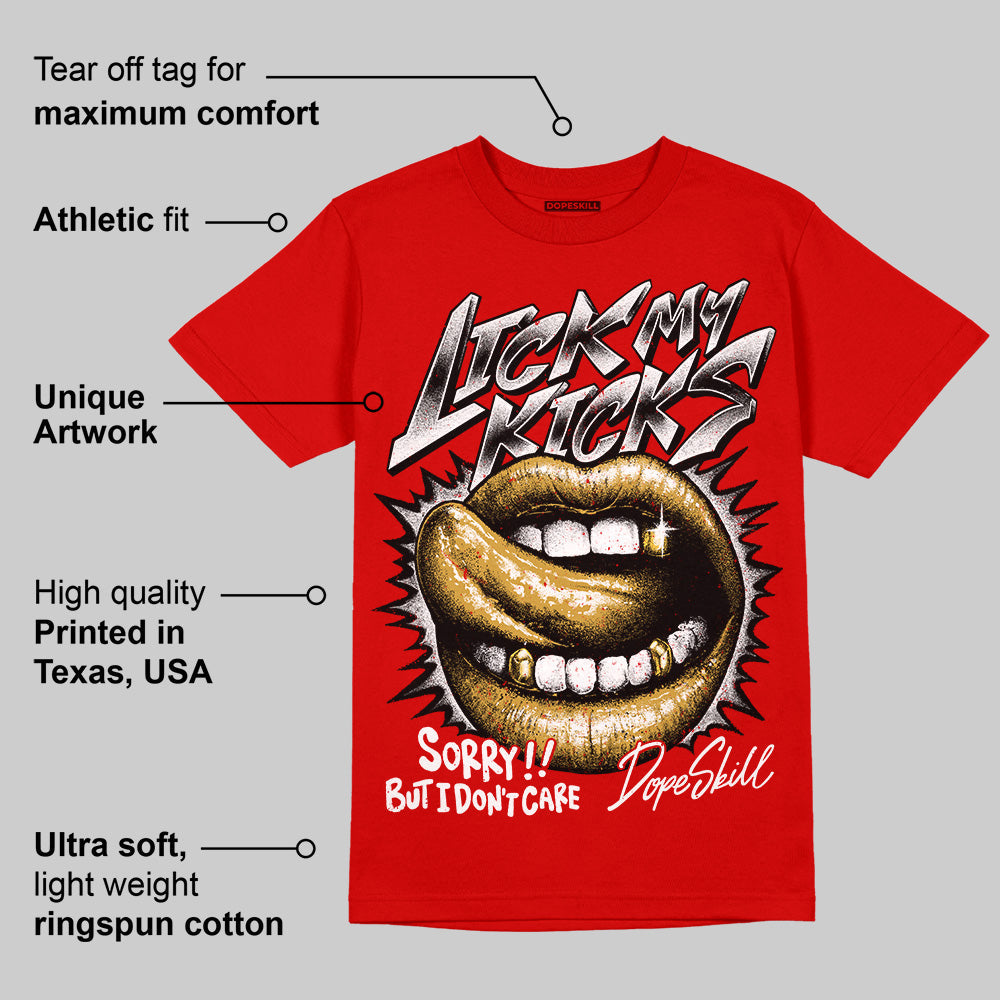 Bred Velvet 11s superstreetwear Red T-shirt Lick My Kicks Graphic