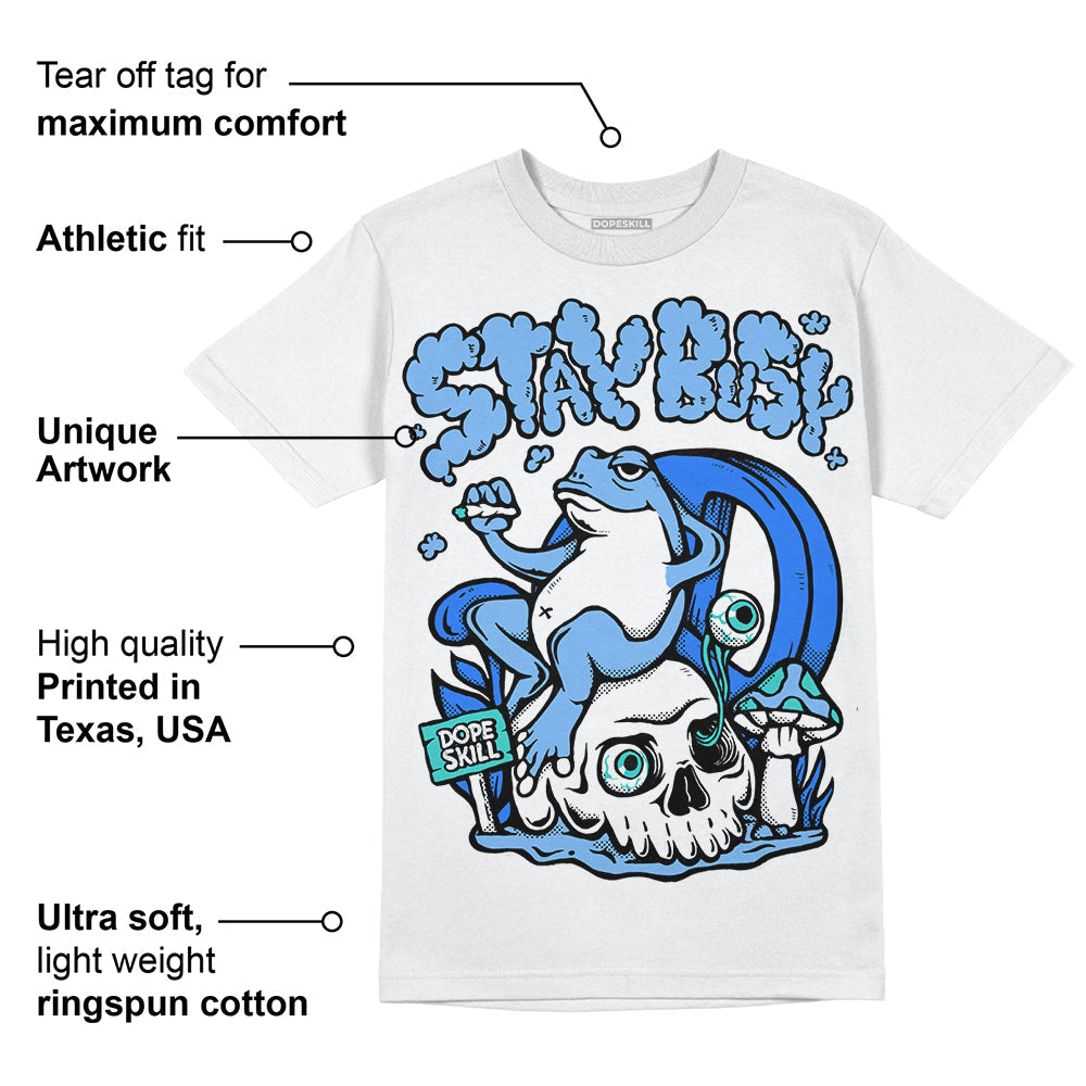 University Blue Collection superstreetwear T-Shirt Stay Busy Graphic