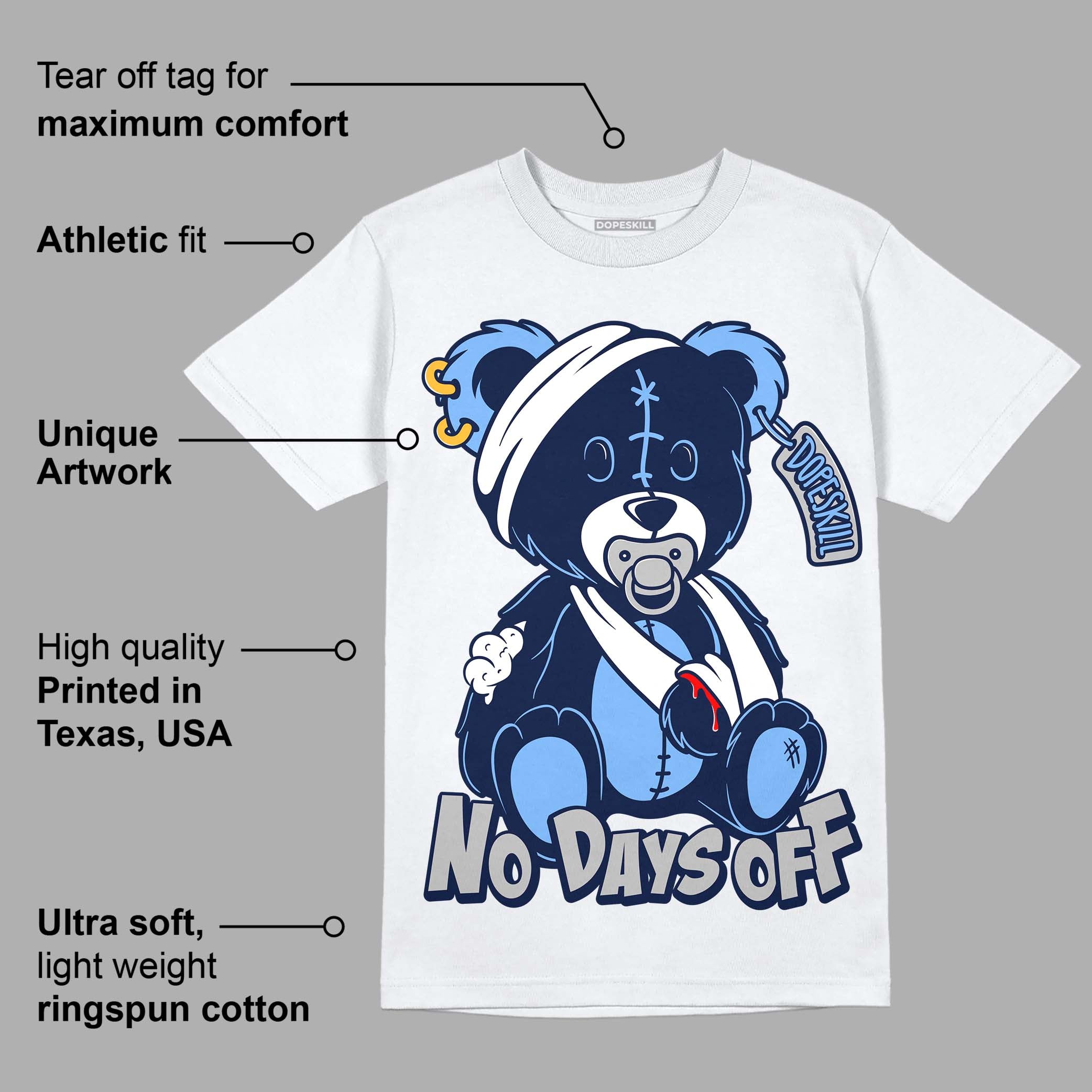 Midnight Navy 5s superstreetwear T-Shirt Hurt Bear Graphic