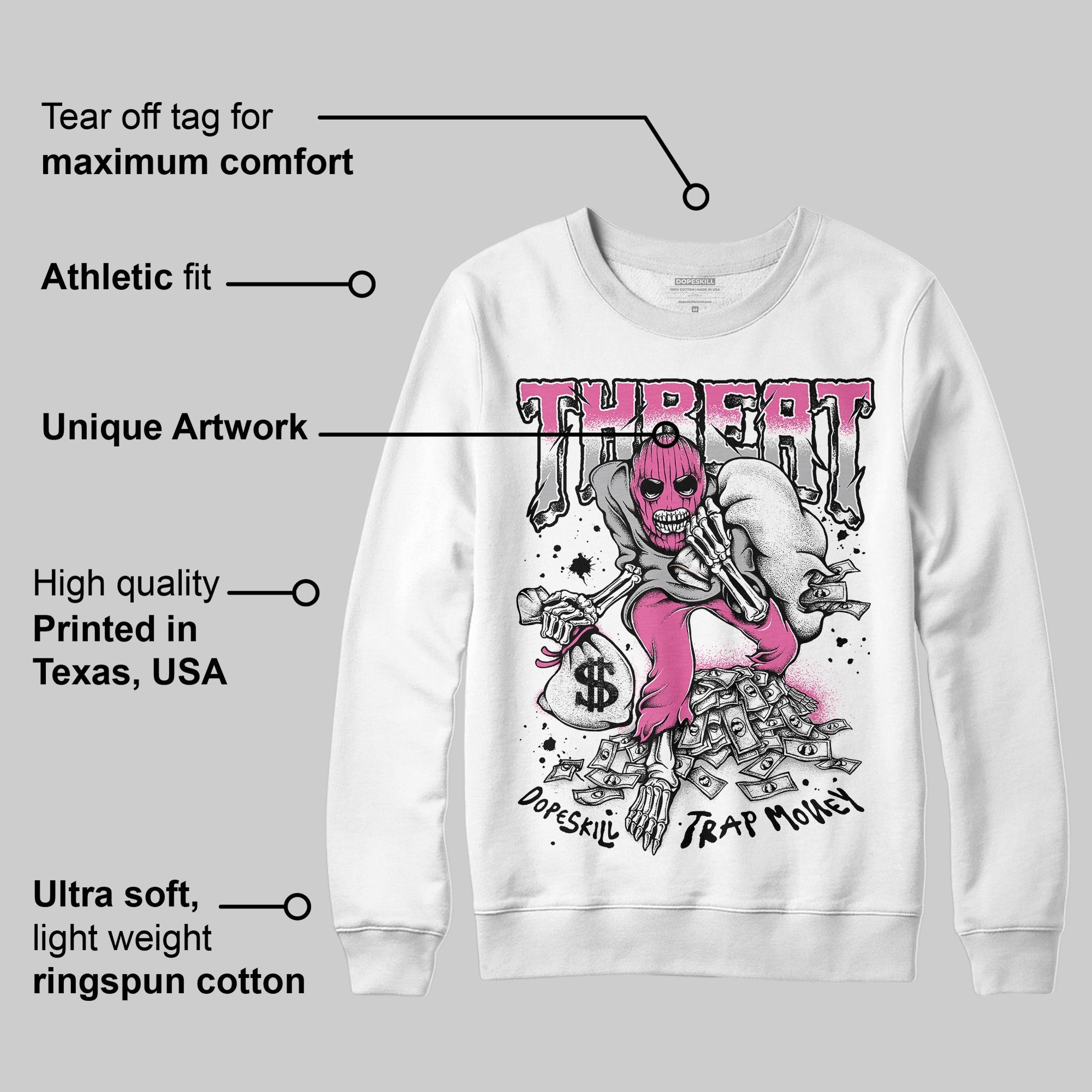 Kayano 14 Cream Sweet Pink superstreetwear Sweatshirt Threat Graphic