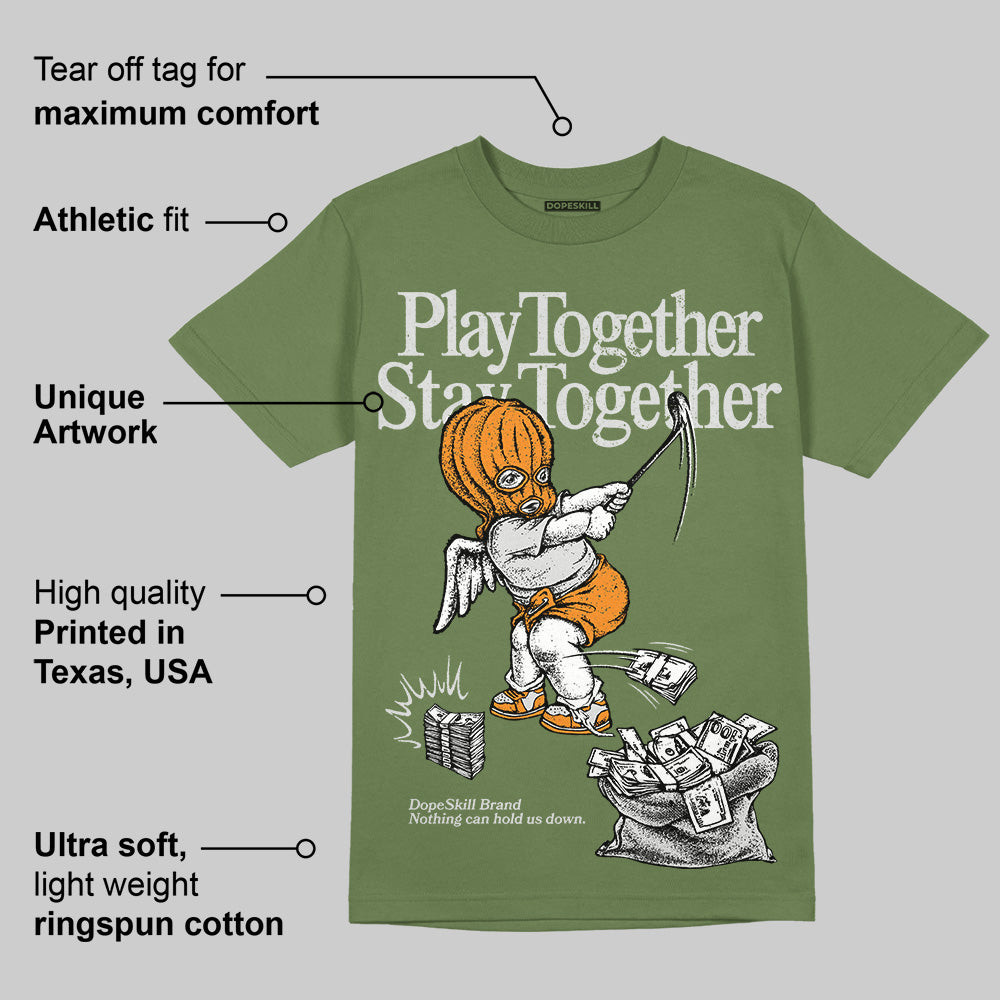 Olive 5s superstreetwear Olive T-shirt Play together,Stay together Graphic