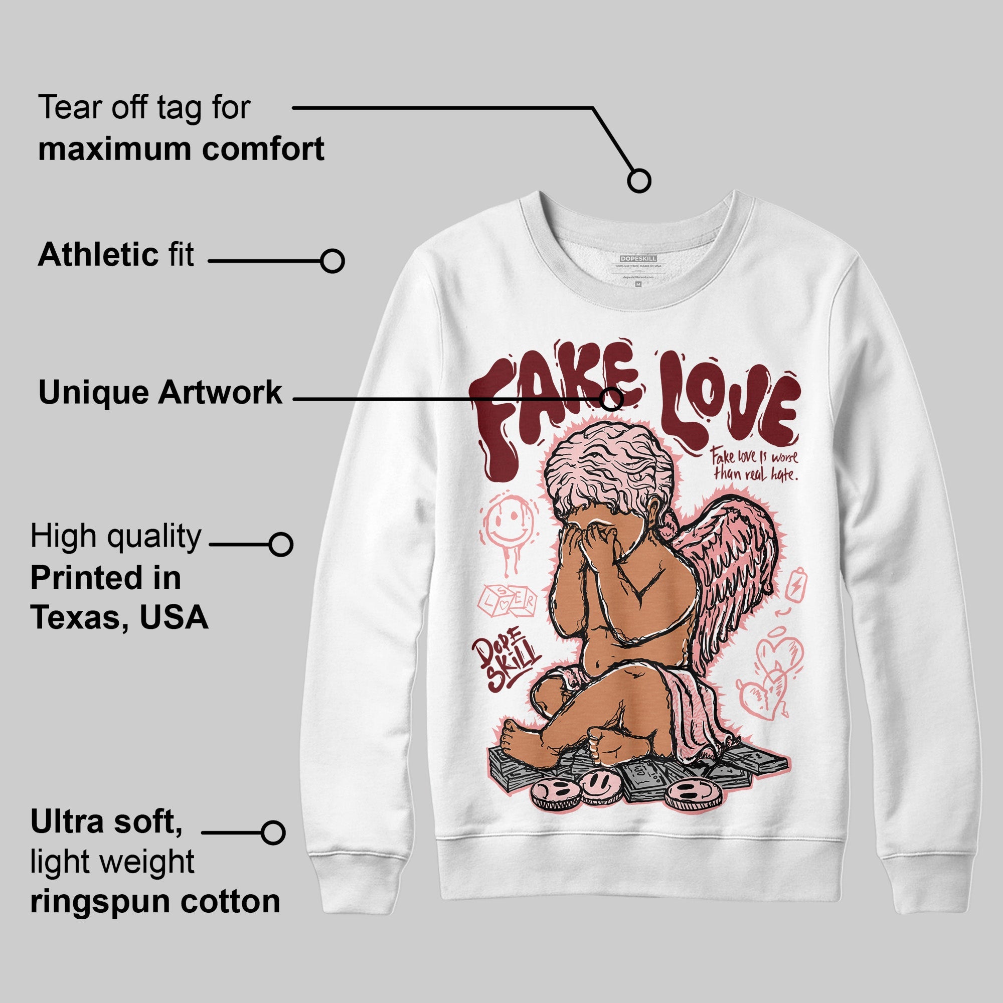 VALENTINE'S Day 3s superstreetwear Sweatshirt False Love Graphic