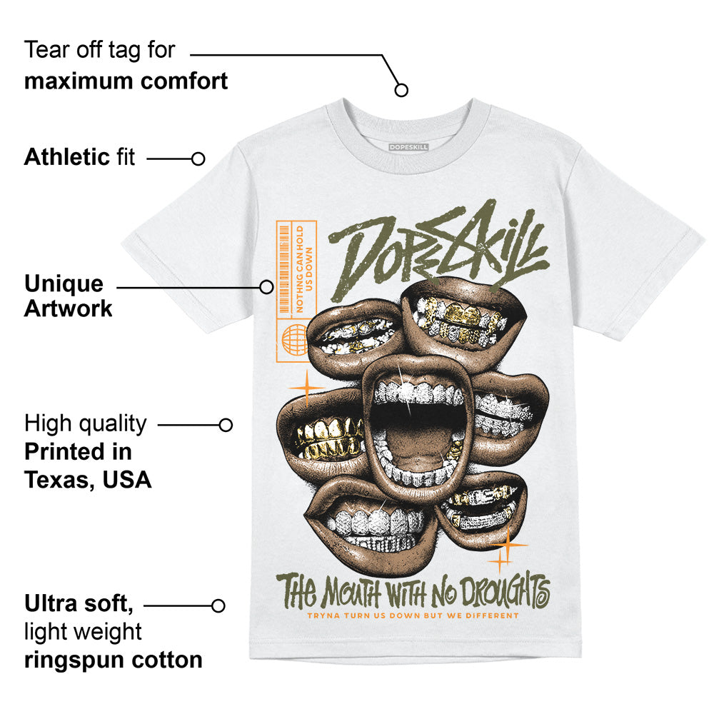 Olive 5s superstreetwear T-Shirt The Mouth With No Droughts Graphic