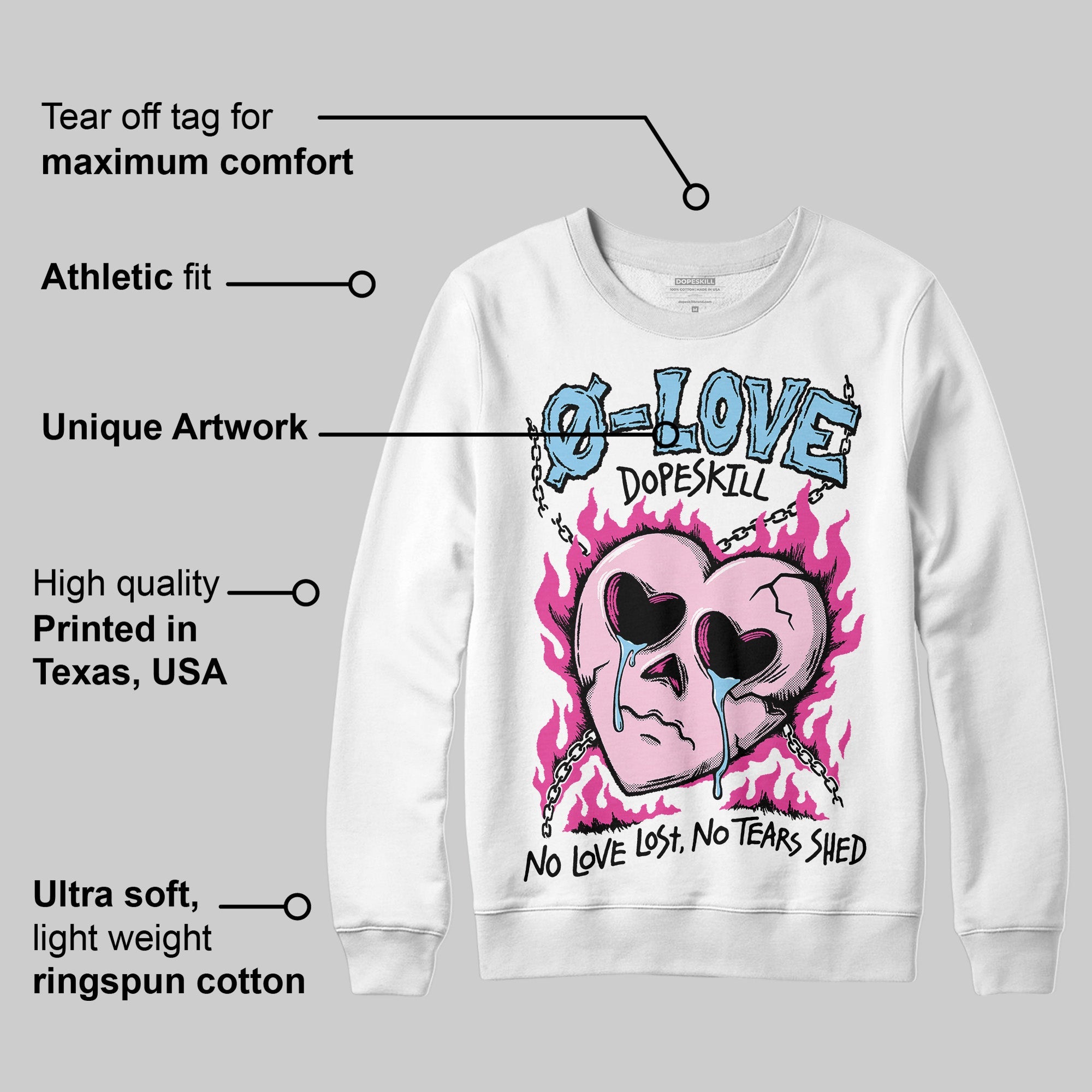 Doernbecher 6s superstreetwear Sweatshirt Crying Heart Graphic