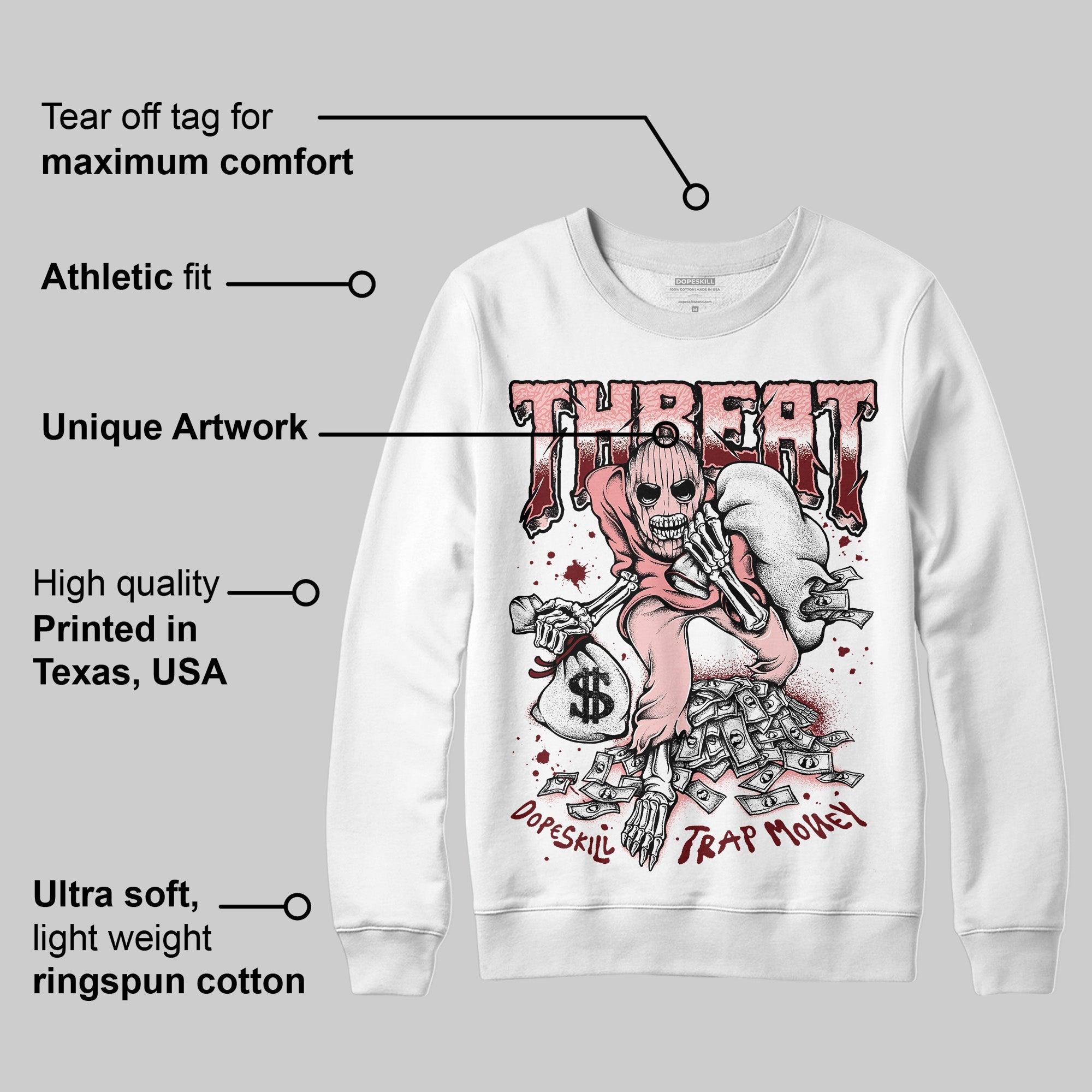 VALENTINE'S Day 3s superstreetwear Sweatshirt Threat Graphic