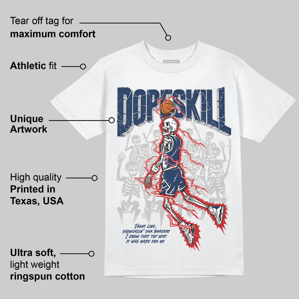 Summit White Navy 4s superstreetwear T-Shirt Thunder Dunk Graphic