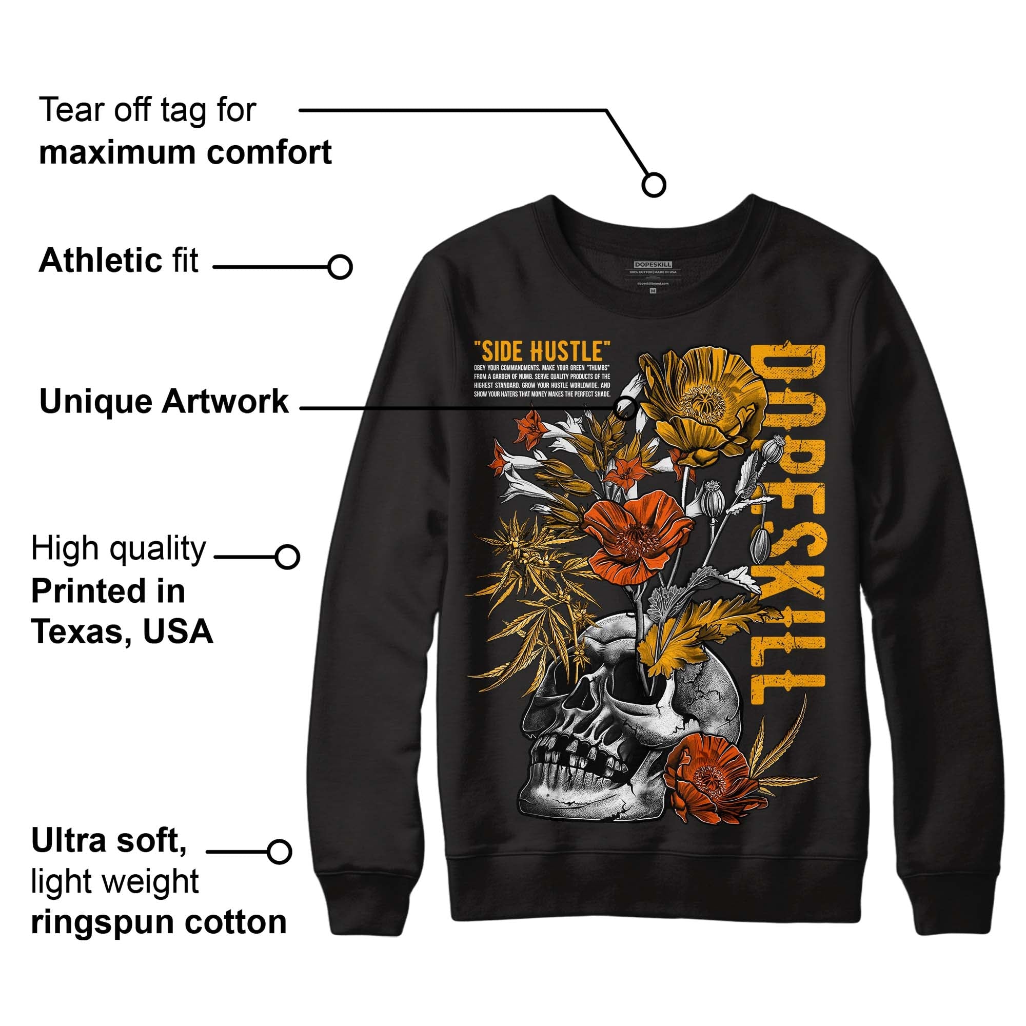 Black Taxi 12s superstreetwear Sweatshirt Side Hustle Graphic