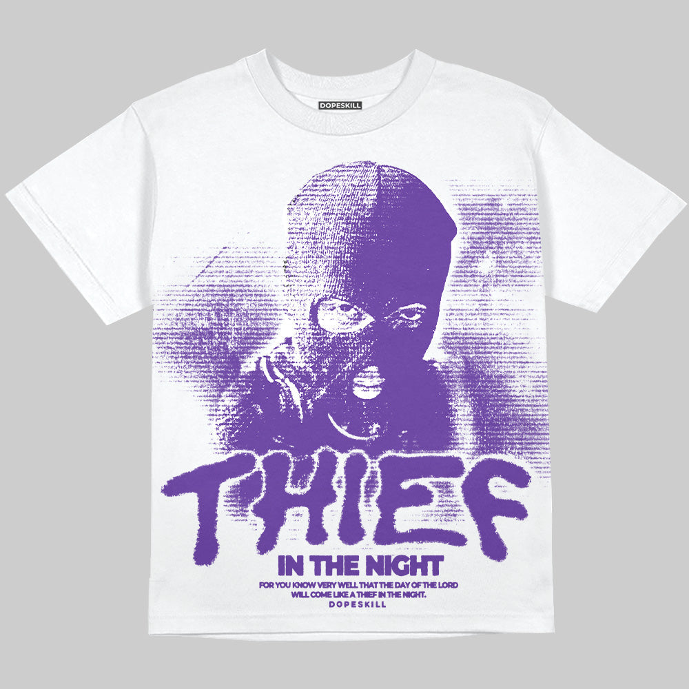 PURPLE Collection superstreetwear Oversize Print T-Shirt Thief In The Night Graphic