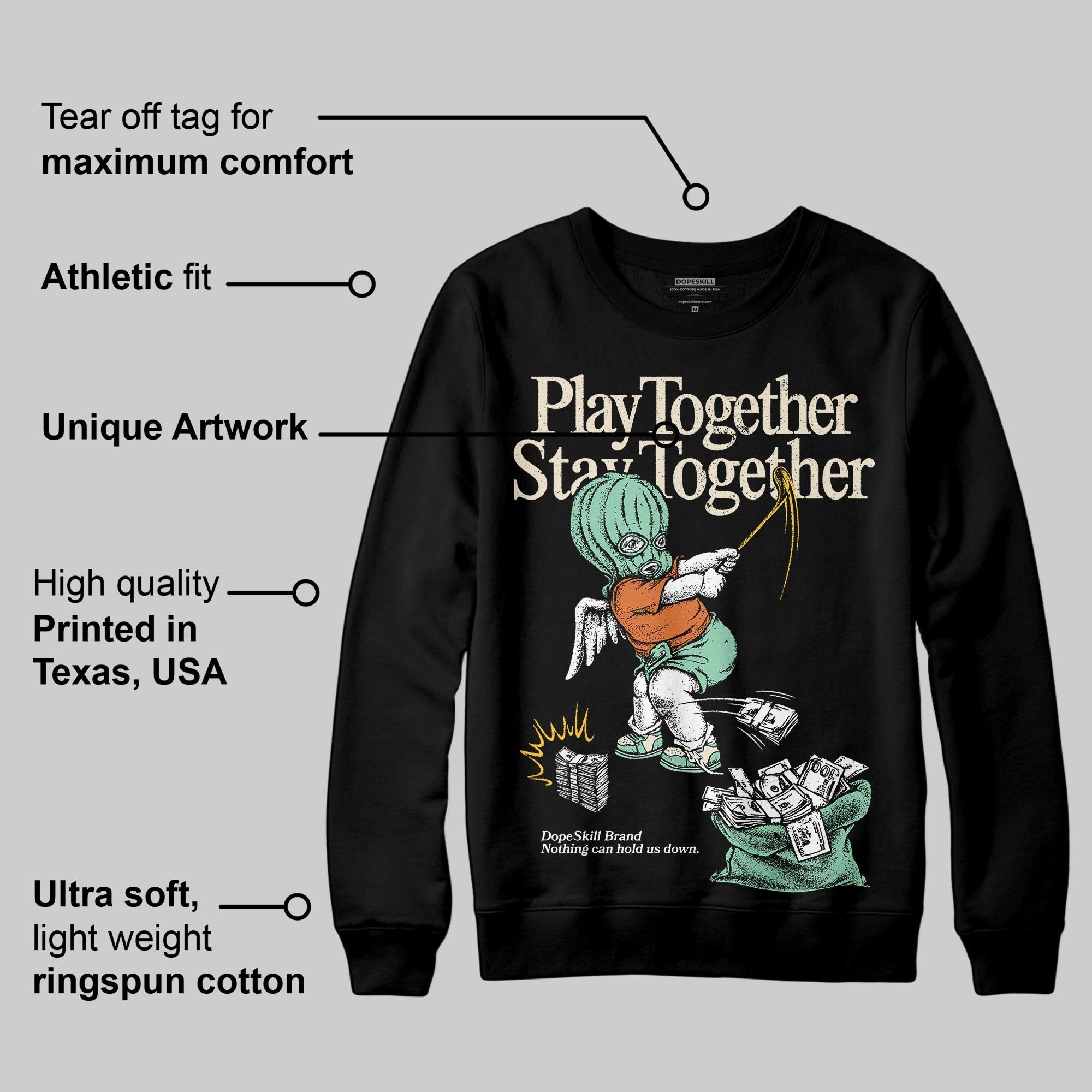 SB Dunk ¡°Rodeo¡± superstreetwear Sweatshirt Play together,Stay together Graphic