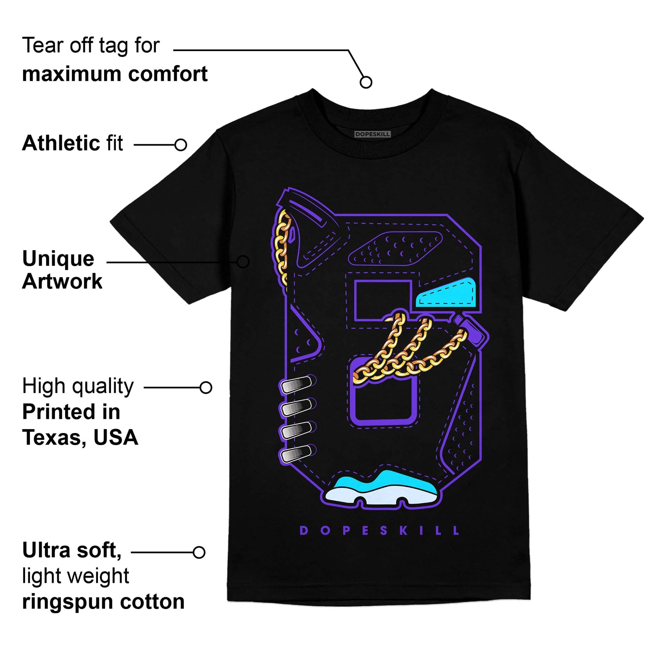 Aqua 6s superstreetwear T-Shirt No.6 Graphic