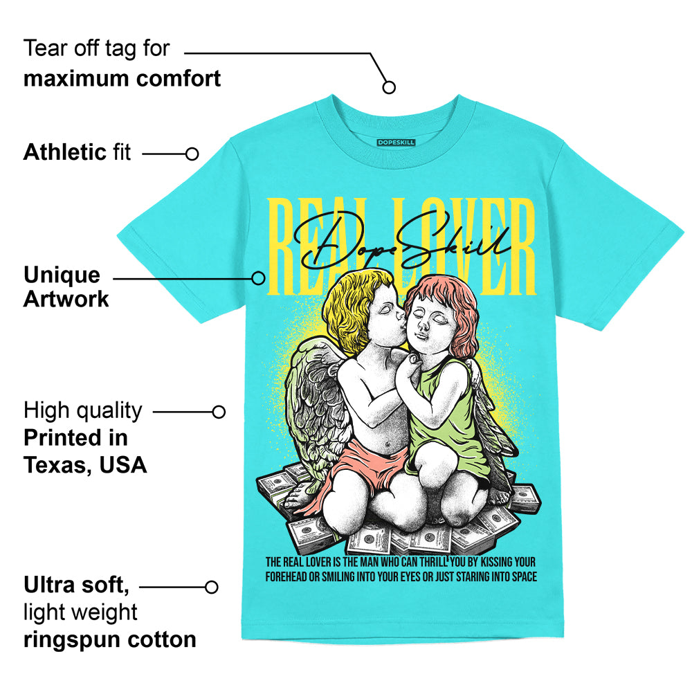 Cyan Burst 9060 superstreetwear Virtual Blue T-Shirt Real Lover Graphic