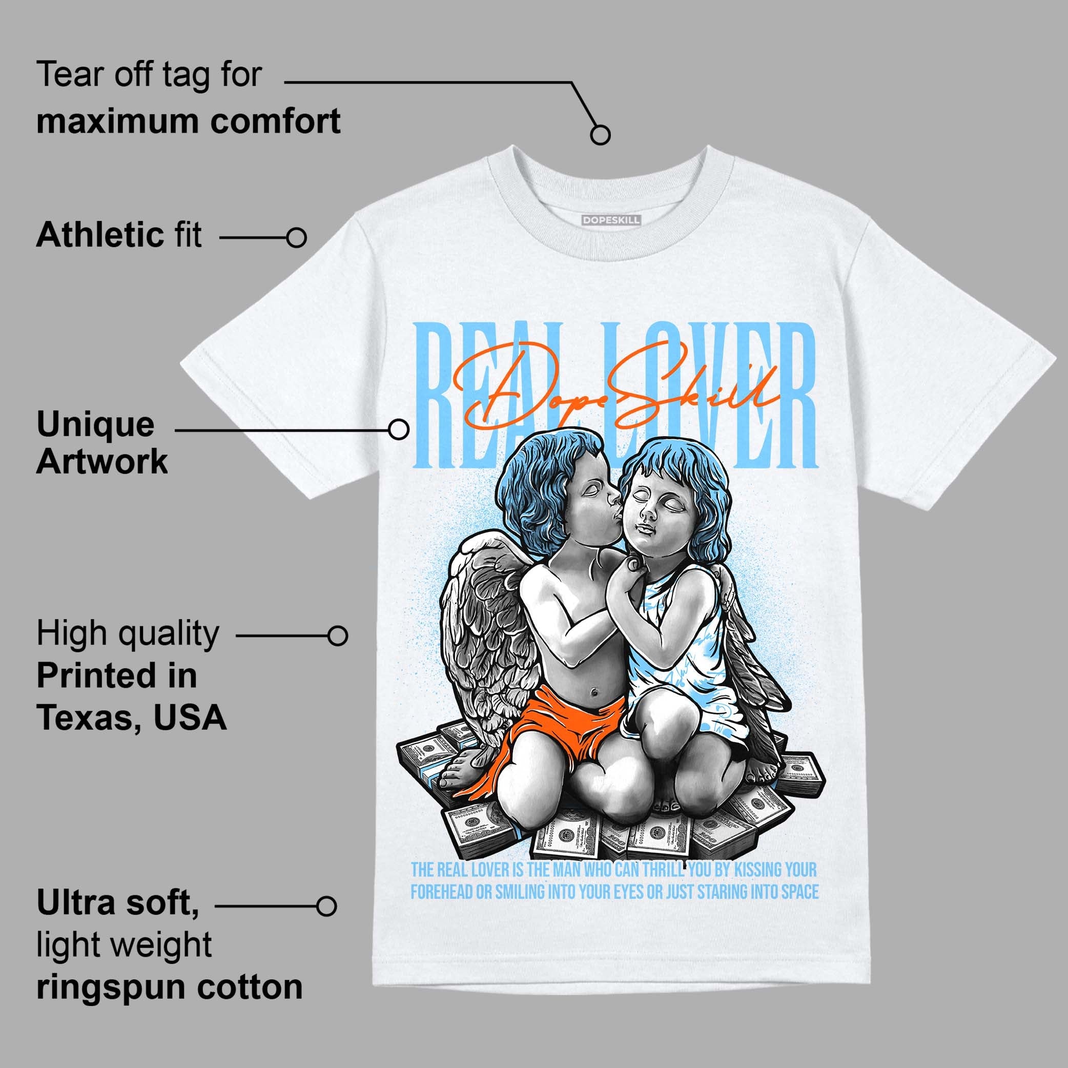 Dunk Low Futura University Blue superstreetwear T-Shirt Real Lover Graphic