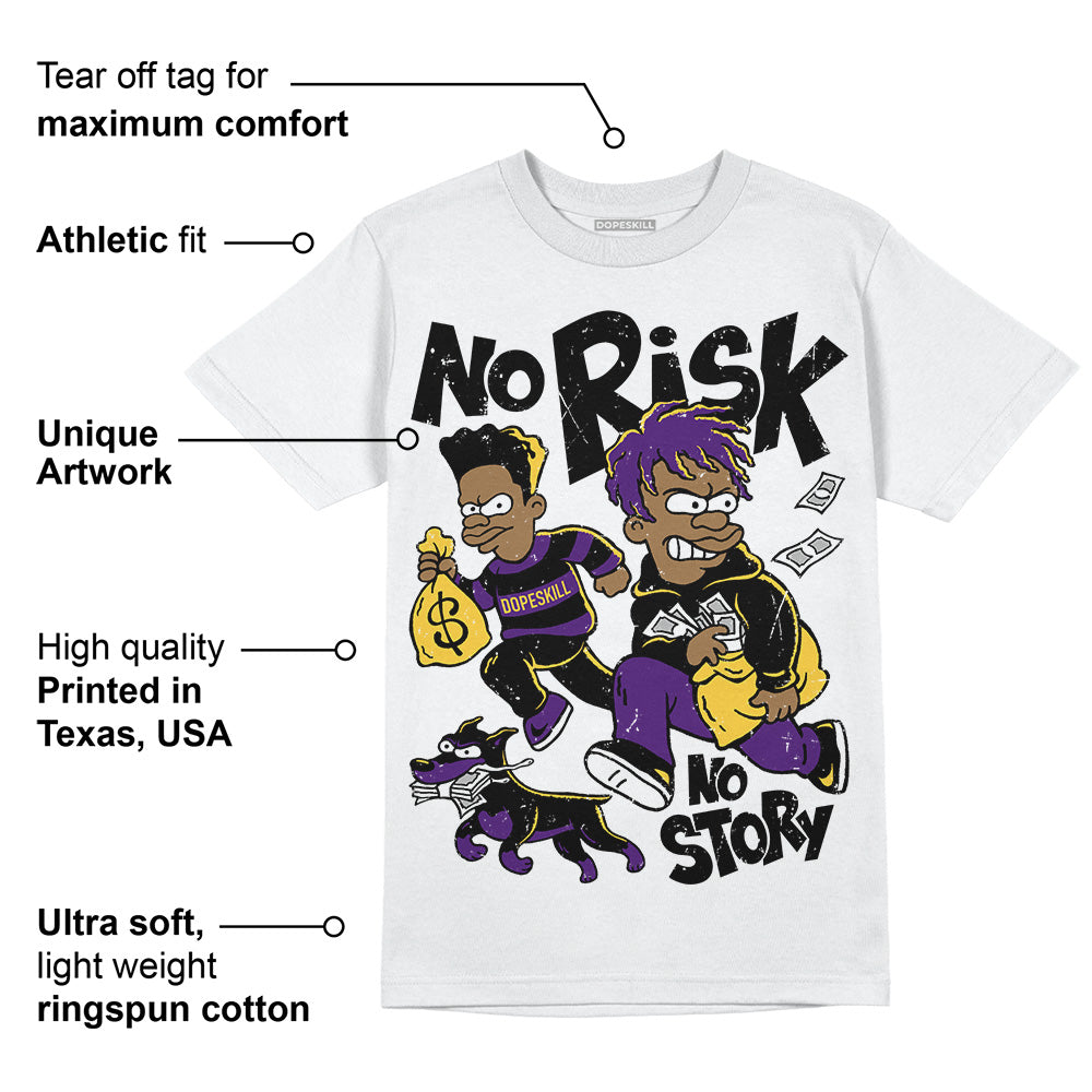 Field Purple 12s superstreetwear T-Shirt No Risk No Story Graphic