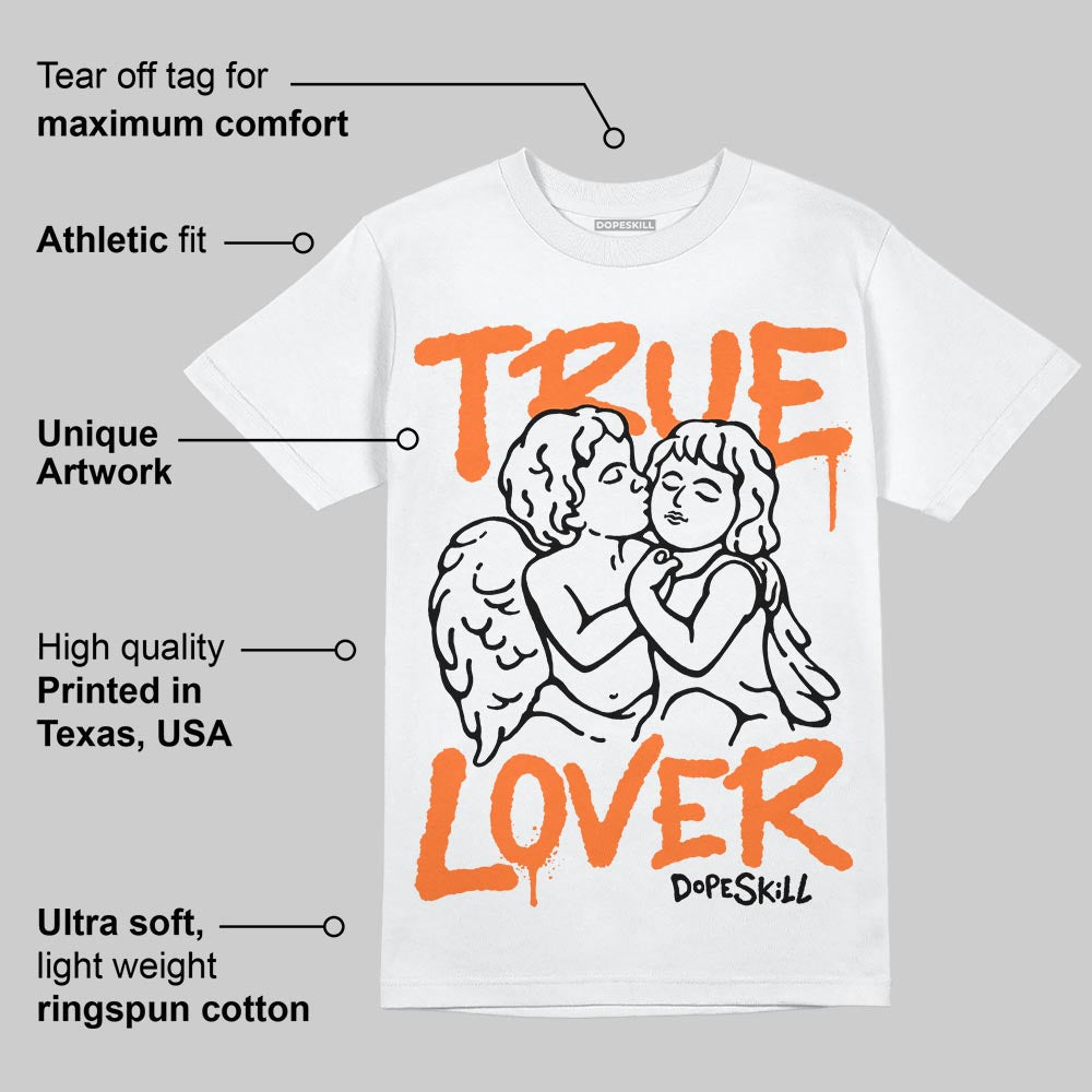 Orange Black White superstreetwear T-Shirt True Lover Graphic