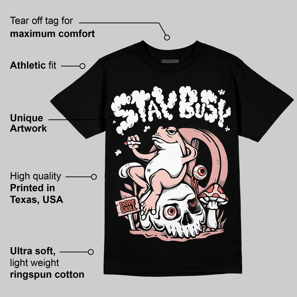 Leather Curb Glitter Pale Pink superstreetwear T-Shirt Stay Busy Graphic