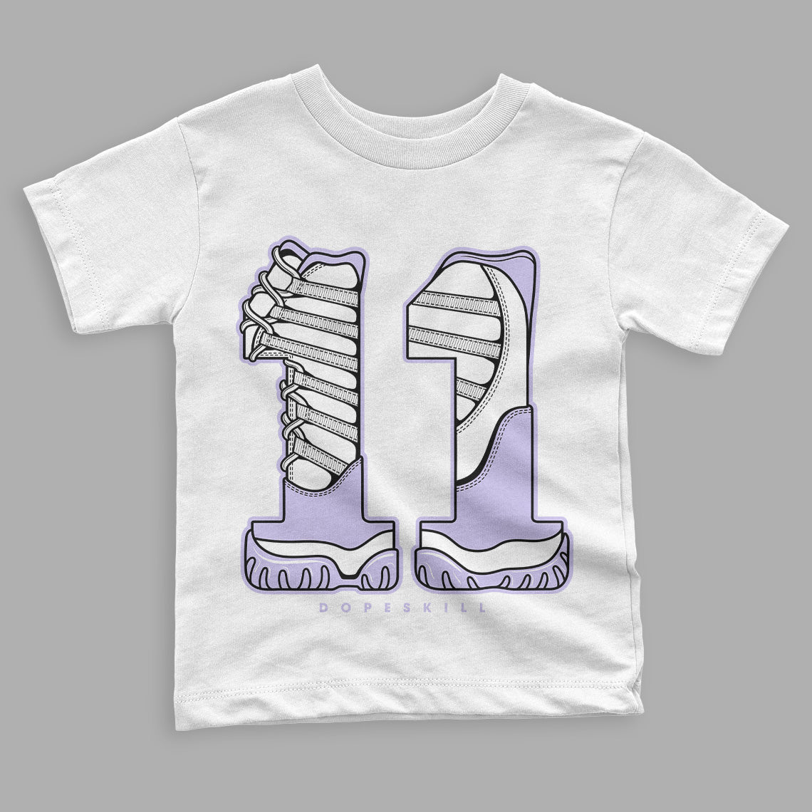 Pure Violet 11s Low superstreetwear Toddler Kids T-shirt No.11 Graphic