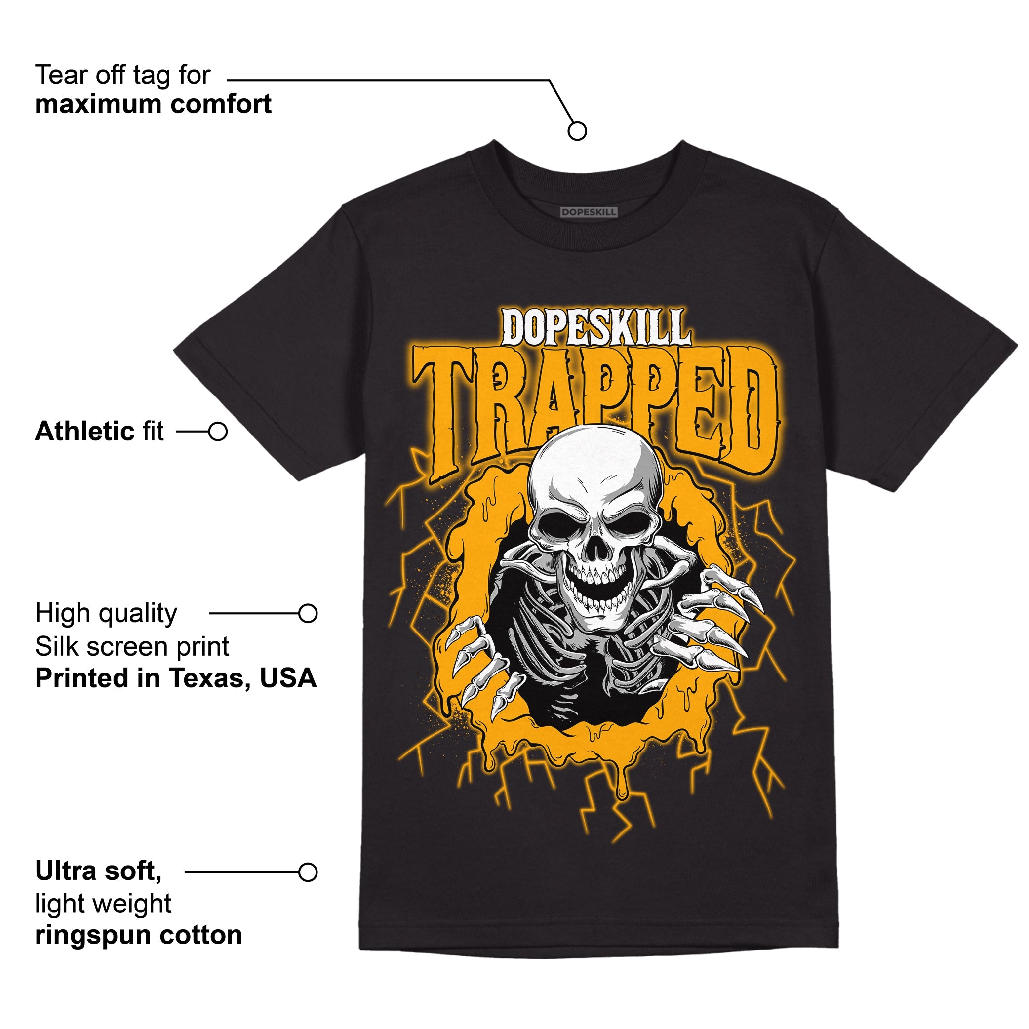 Black Taxi 12s superstreetwear T-Shirt Trapped Halloween Graphic